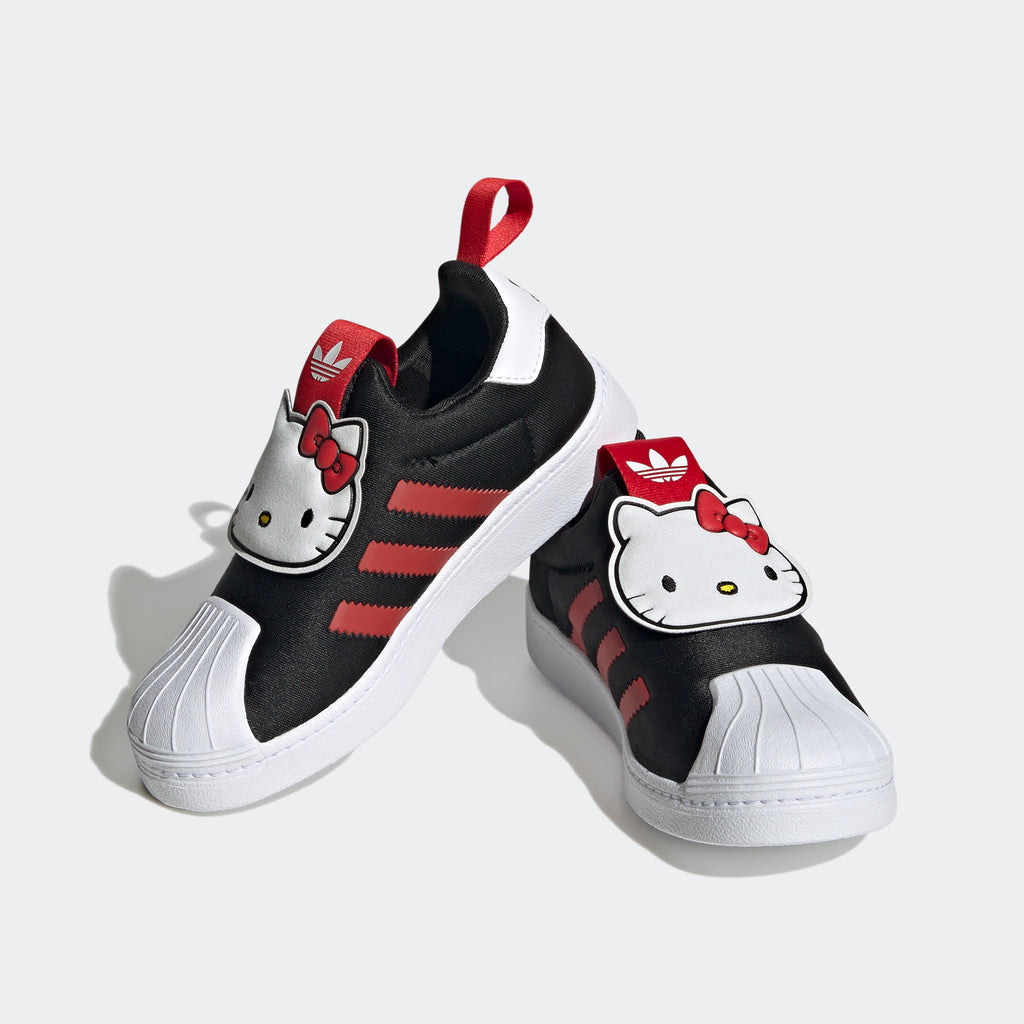 Little Kids adidas Originals Hello Kitty Superstar 360 Shoes Black