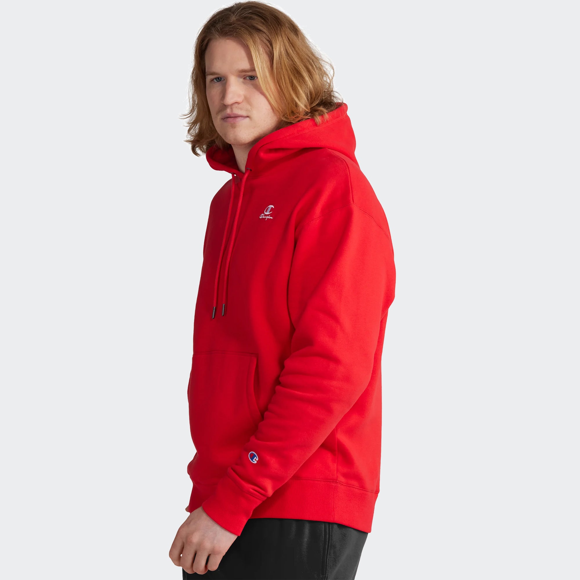 Men's Champion Classic Fleece Hoodie Scarlet