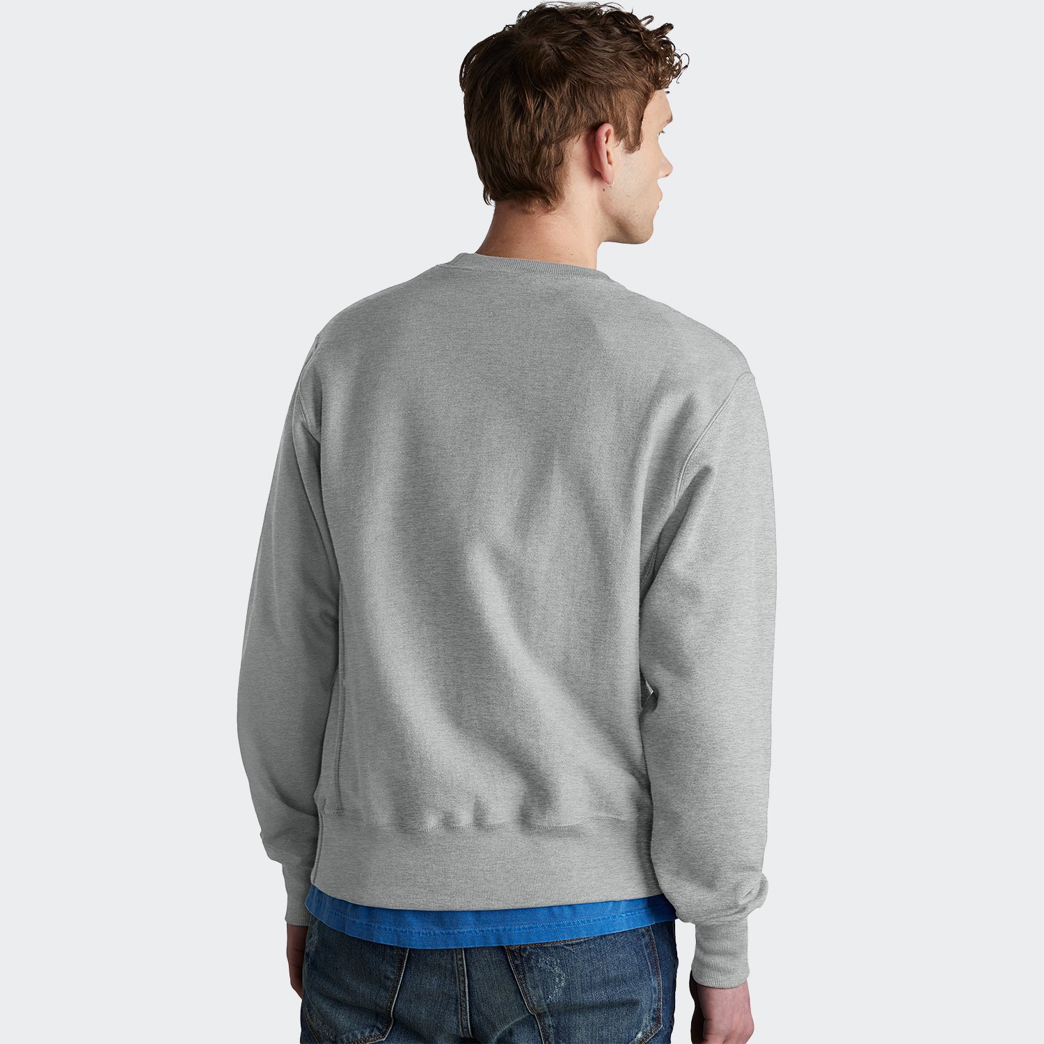 Men's Champion Life Reverse Weave Crew Oxford Grey