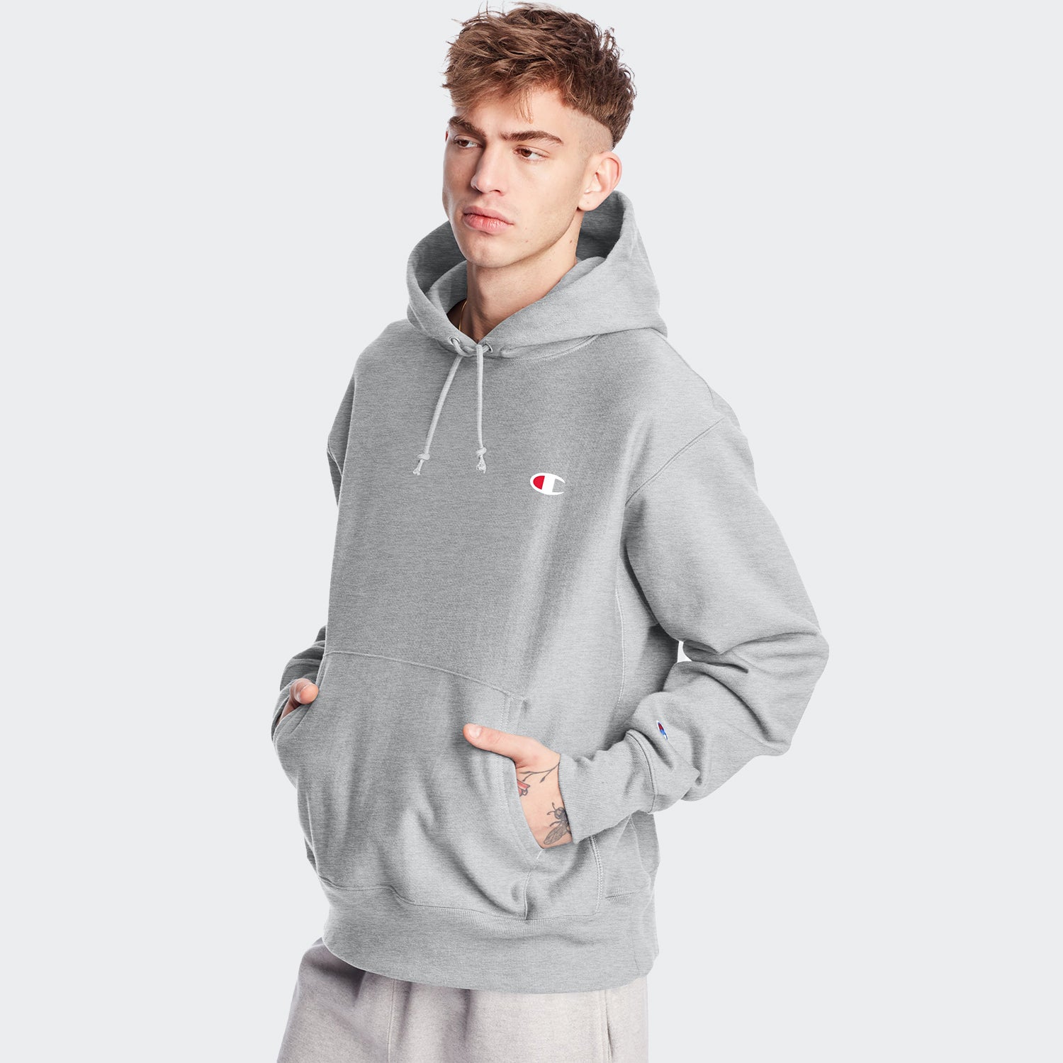 Champion Life Reverse Weave Hoodie Grey Chicago City Sports