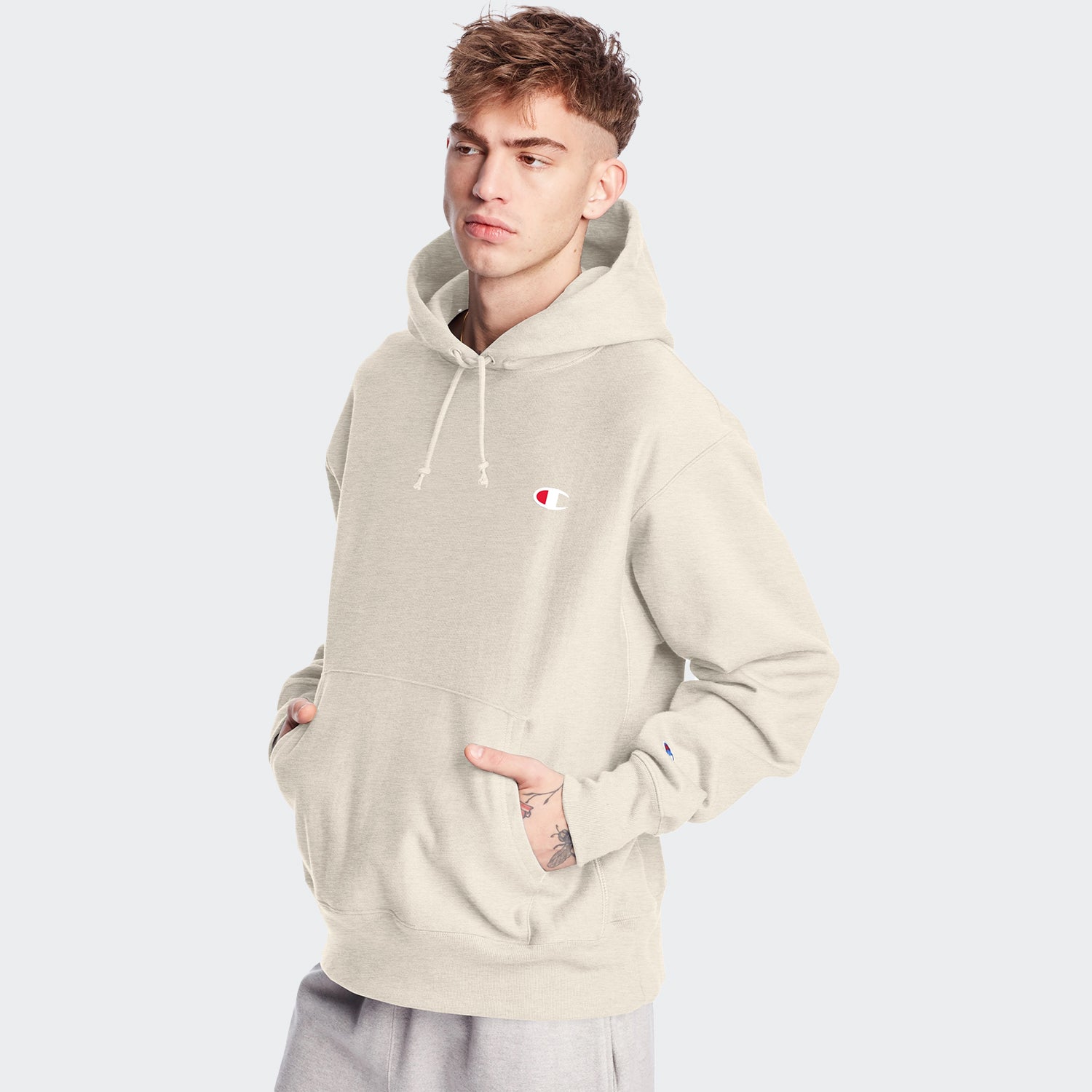 Champion Life RW Hoodie Oatmeal Heather Chicago City Sports