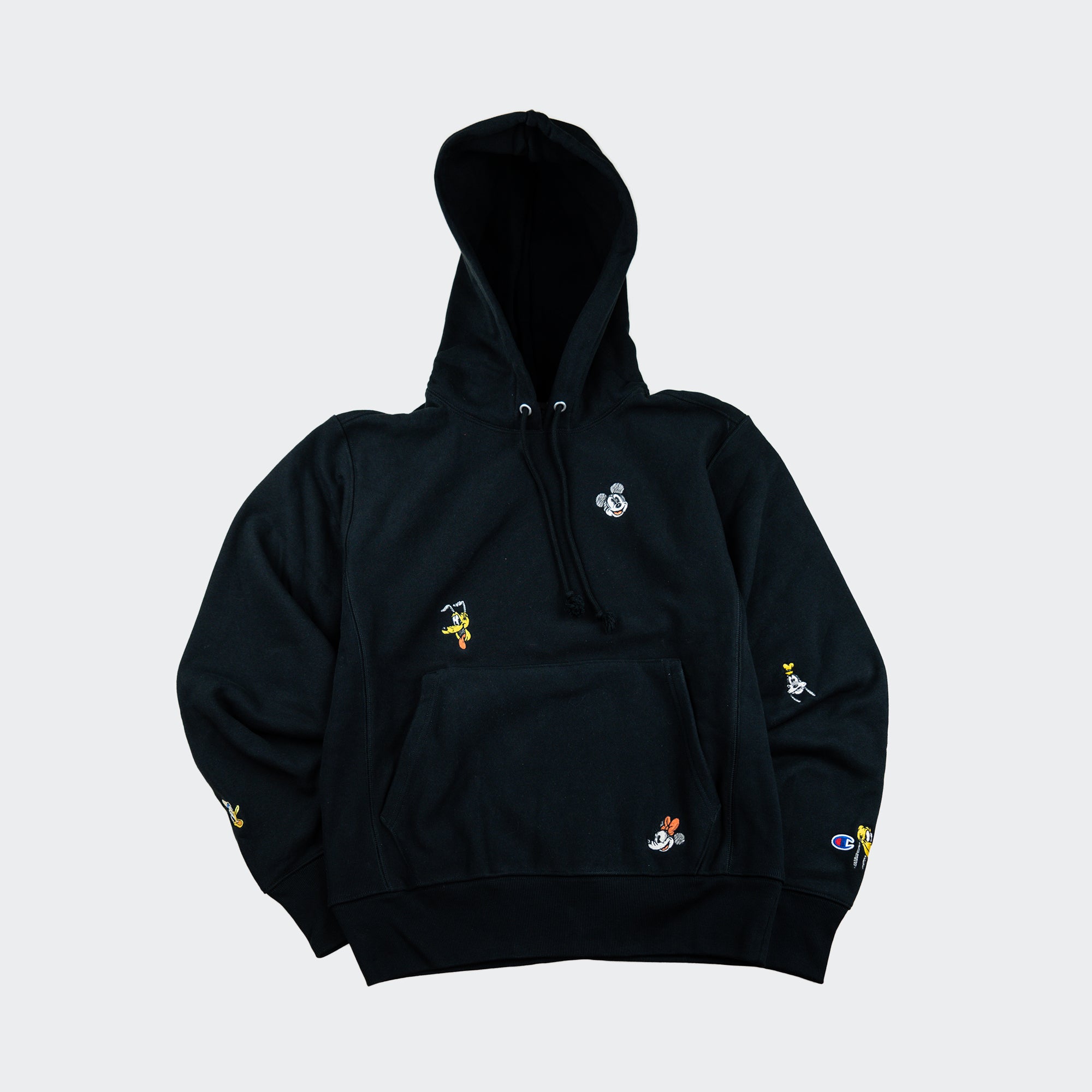 Champion Reverse Weave Disney Hoodie Black Chicago City Sports