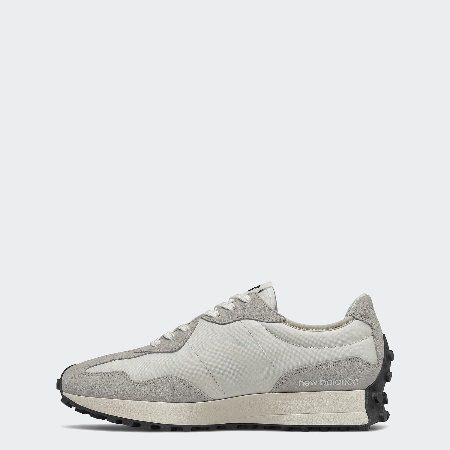 Men's New Balance 327 Shoes White MS327FE | Chicago City Sports | interior side view