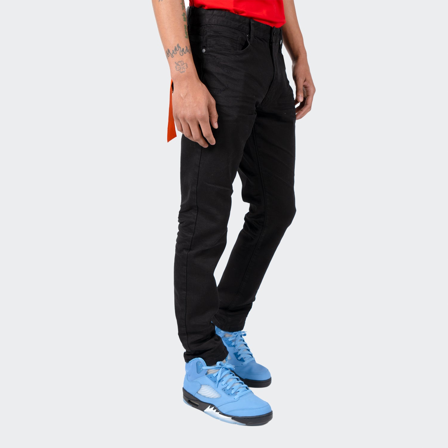 Men's TWO MILL TWENTY "Howard" Essential Clean Jeans Jet Black