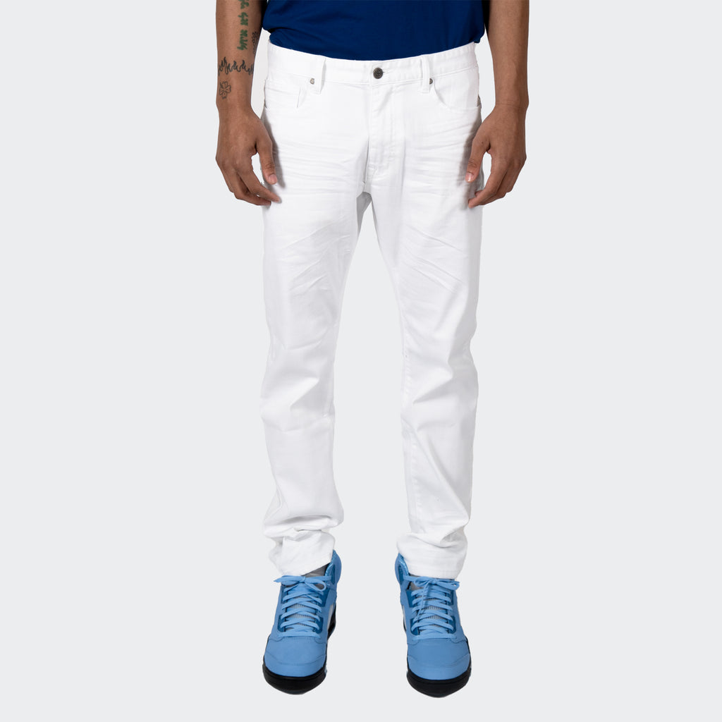 Men's TWO MILL TWENTY "Howard" Essential Clean Jeans White