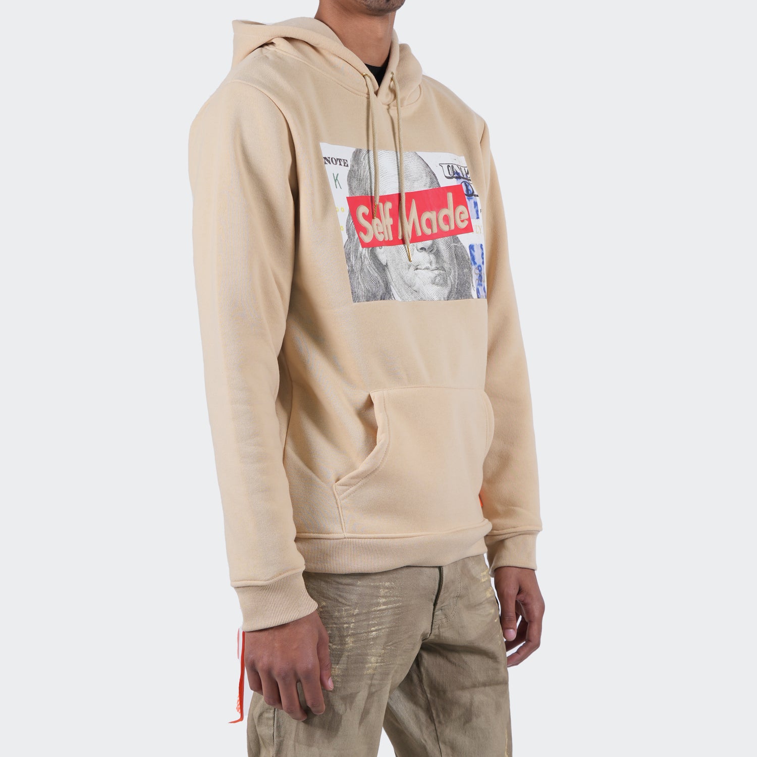Men's TWO MILL TWENTY "Self Made" Hoodie Khaki