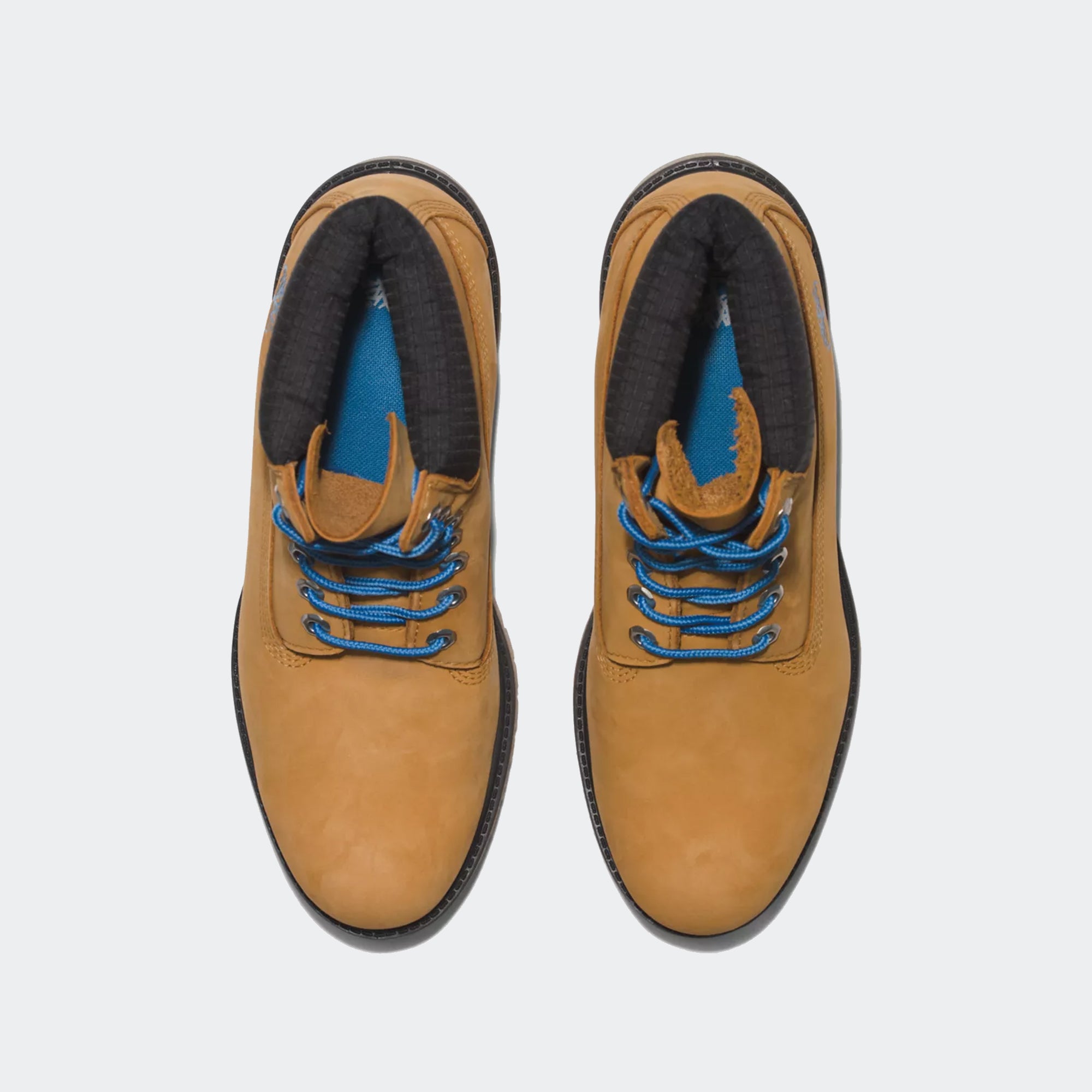 Men's Timberland Premium 6-Inch Waterproof Boots Wheat Nubuck Blue