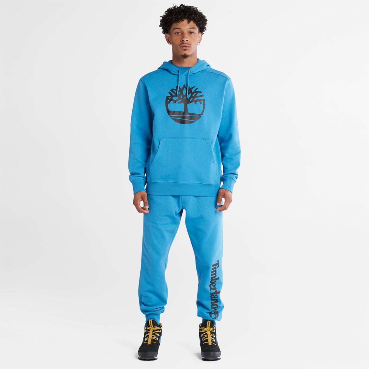 Men's Timberland Tree Logo Hoodie Bright Blue