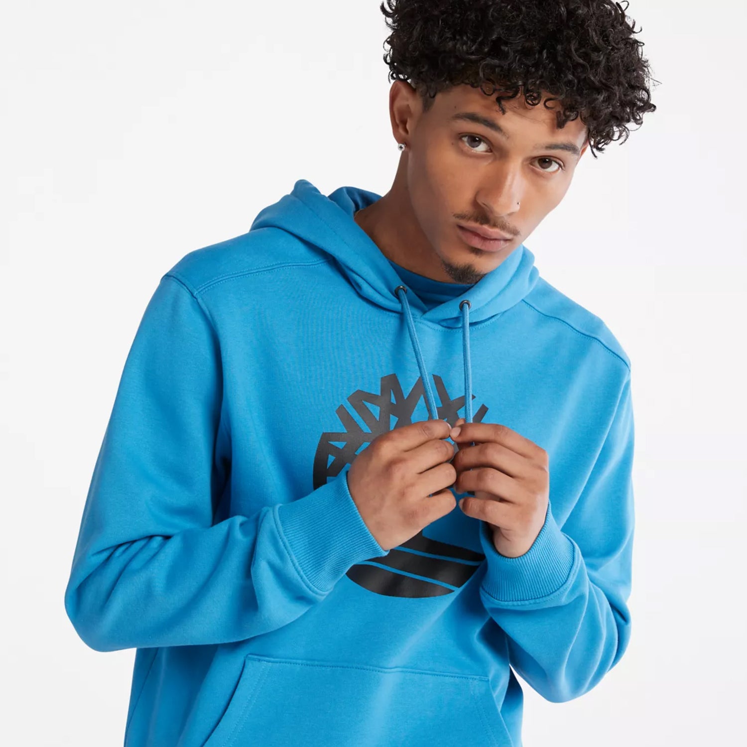 Men's Timberland Tree Logo Hoodie Bright Blue