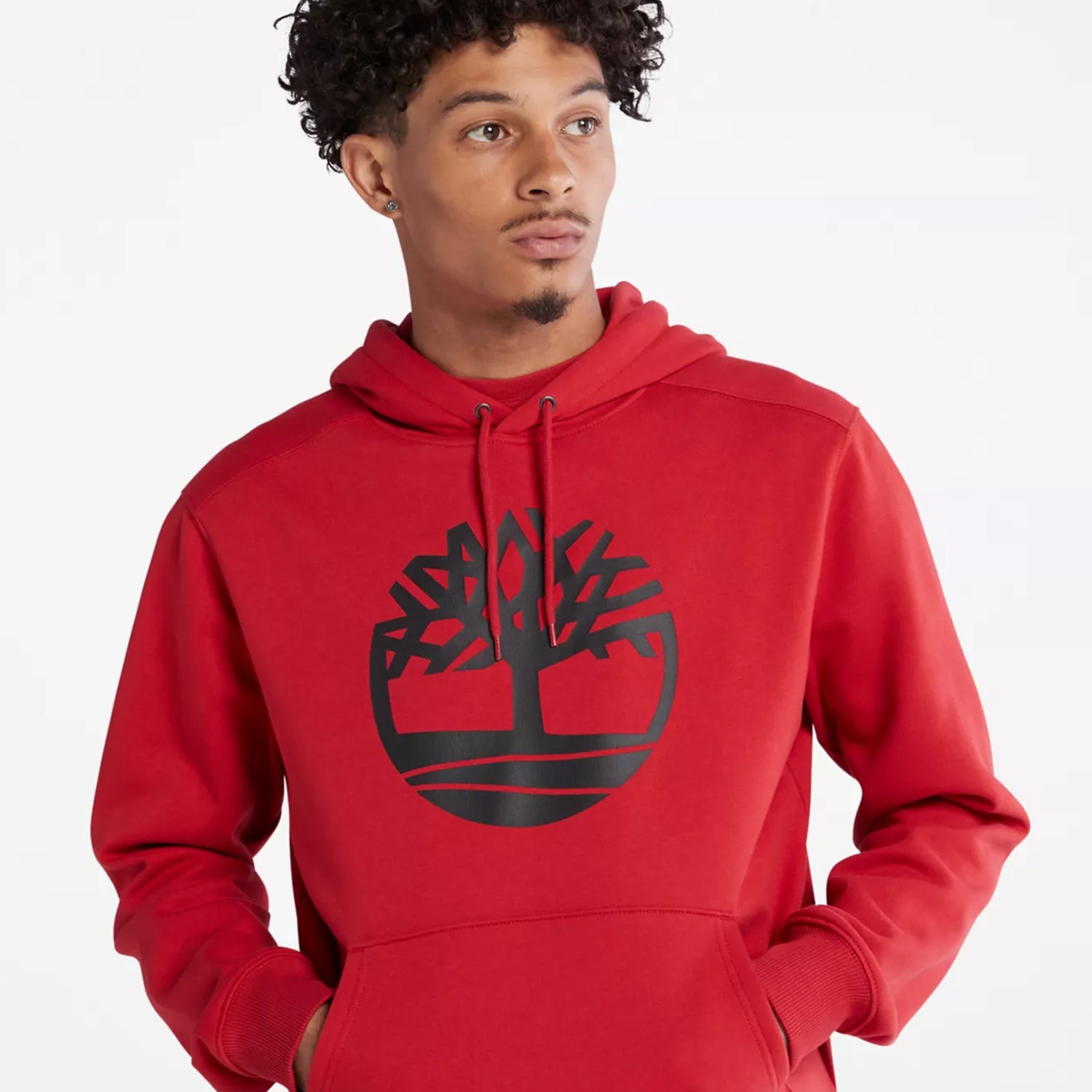 Men's Timberland Tree Logo Hoodie Scarlet
