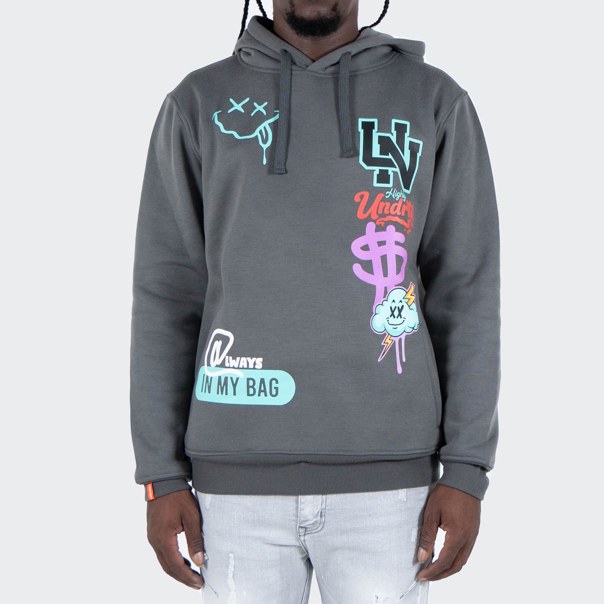 Men's TWO MILL TWENTY "Always In My Bag" Hoodie Charcoal