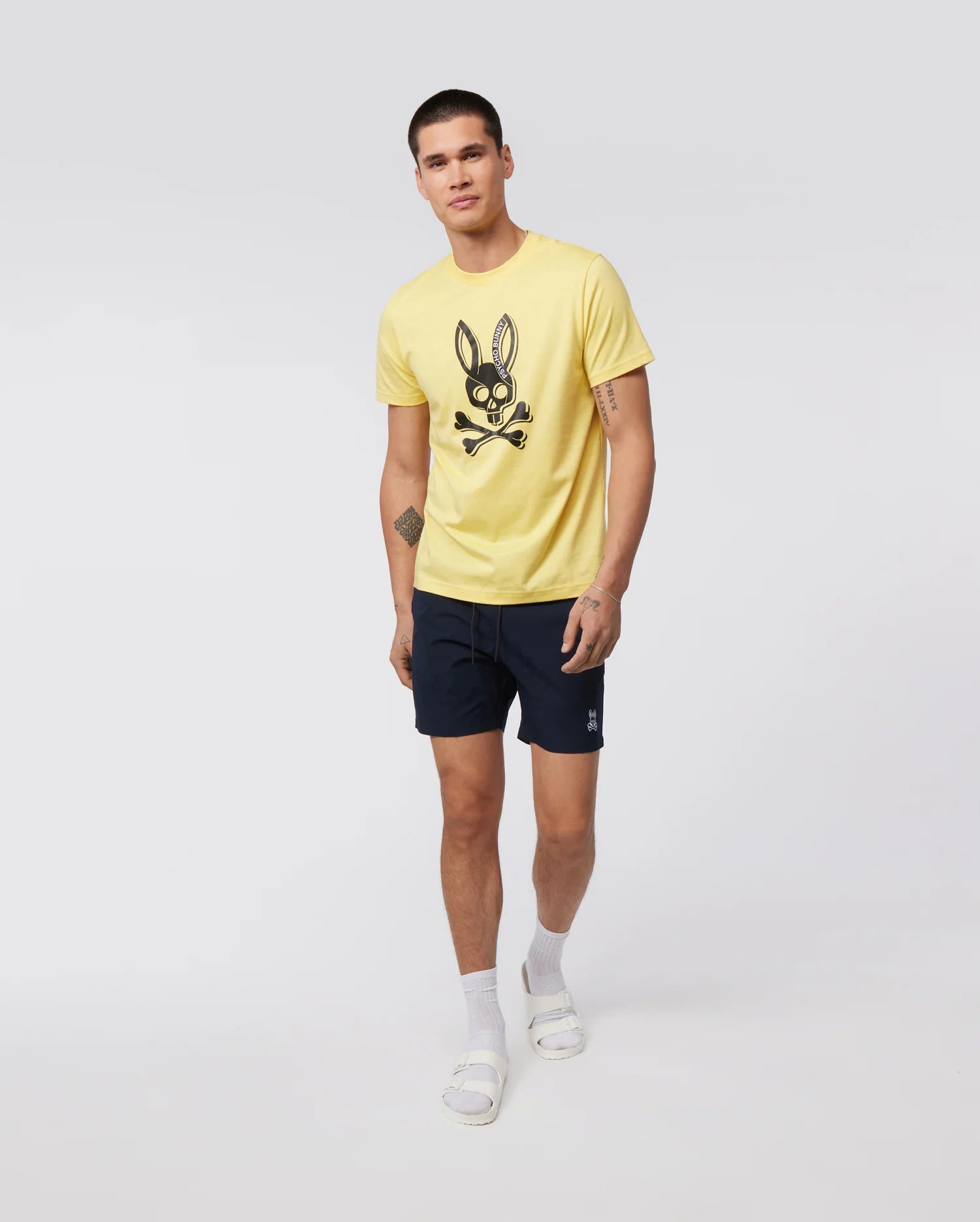 Men's Psycho Bunny Serge Graphic Tee Custard