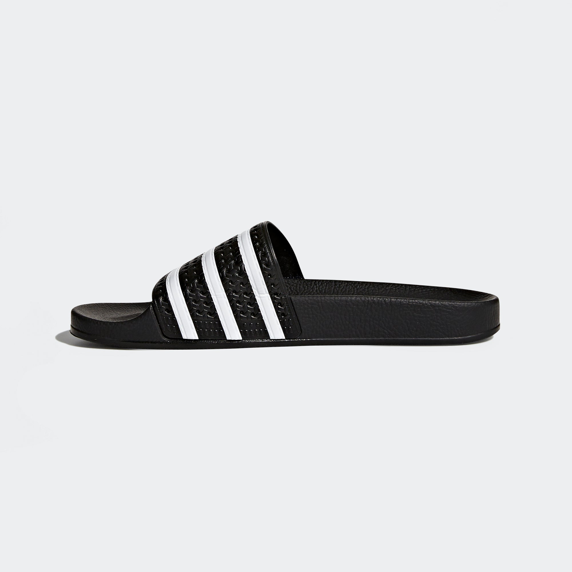 adidas Originals Adilette Slides Black 280647 | Chicago City Sports | interior side view