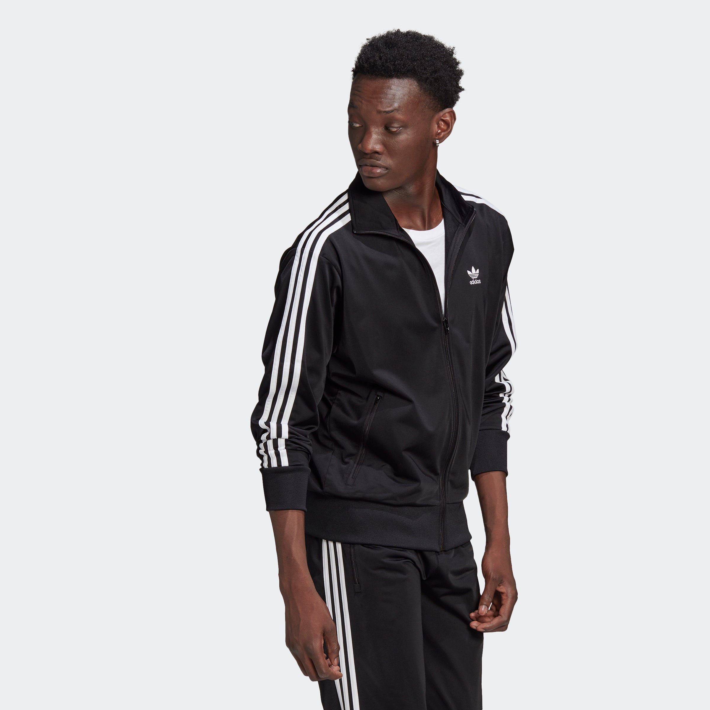 Men's adidas Originals Adicolor Classics Firebird Track Jacket Black