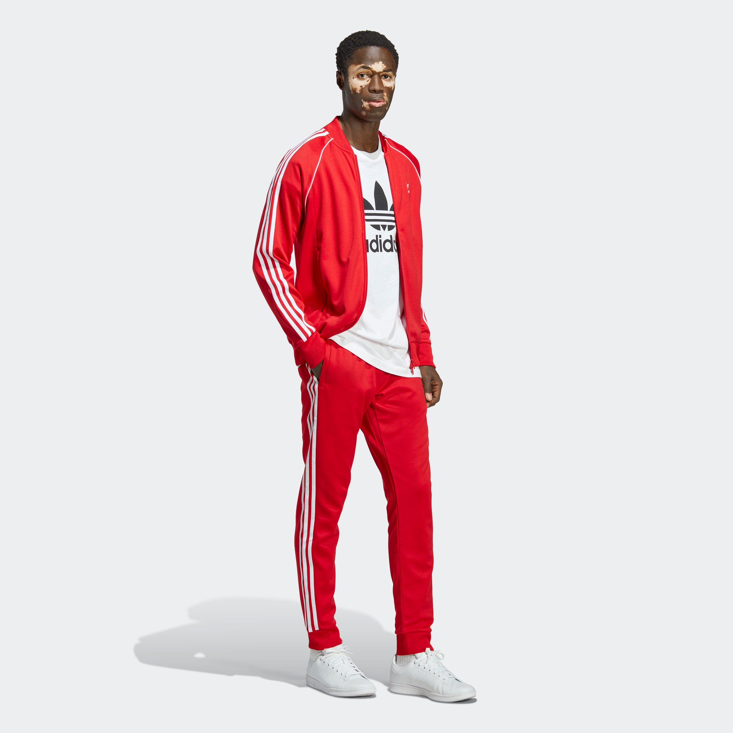 Men's adidas Originals Adicolor Classics SST Track Pants Better Scarlet