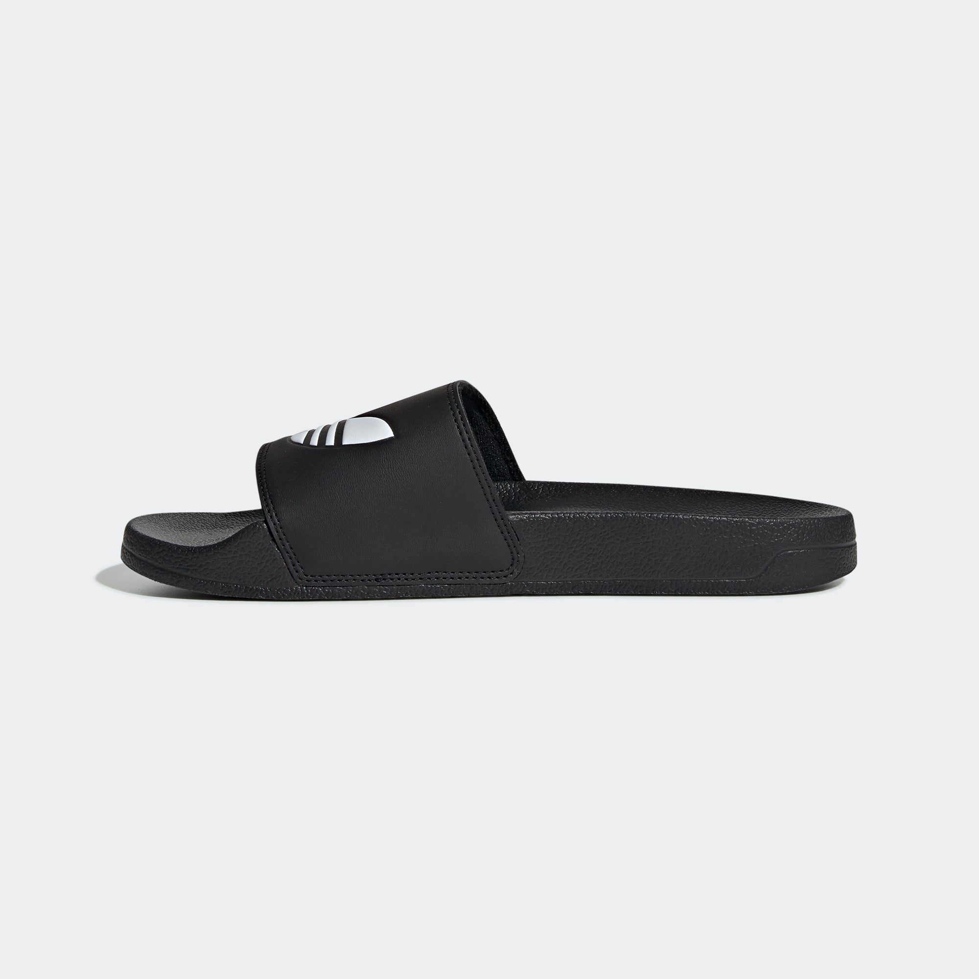 Men's adidas Originals Adilette Lite Slides Black FU8298 | Chicago City Sports | side view