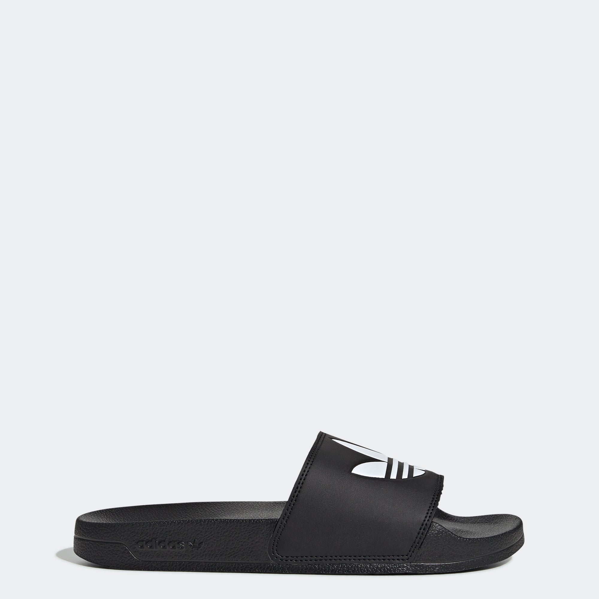 Men's adidas Originals Adilette Lite Slides Black FU8298 | Chicago City Sports | side view