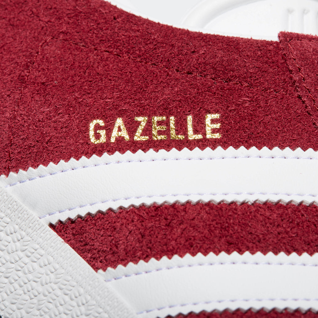 Men's adidas Gazelle Shoes Burgundy B41645 | Chicago City Sports | Gazelle brand view