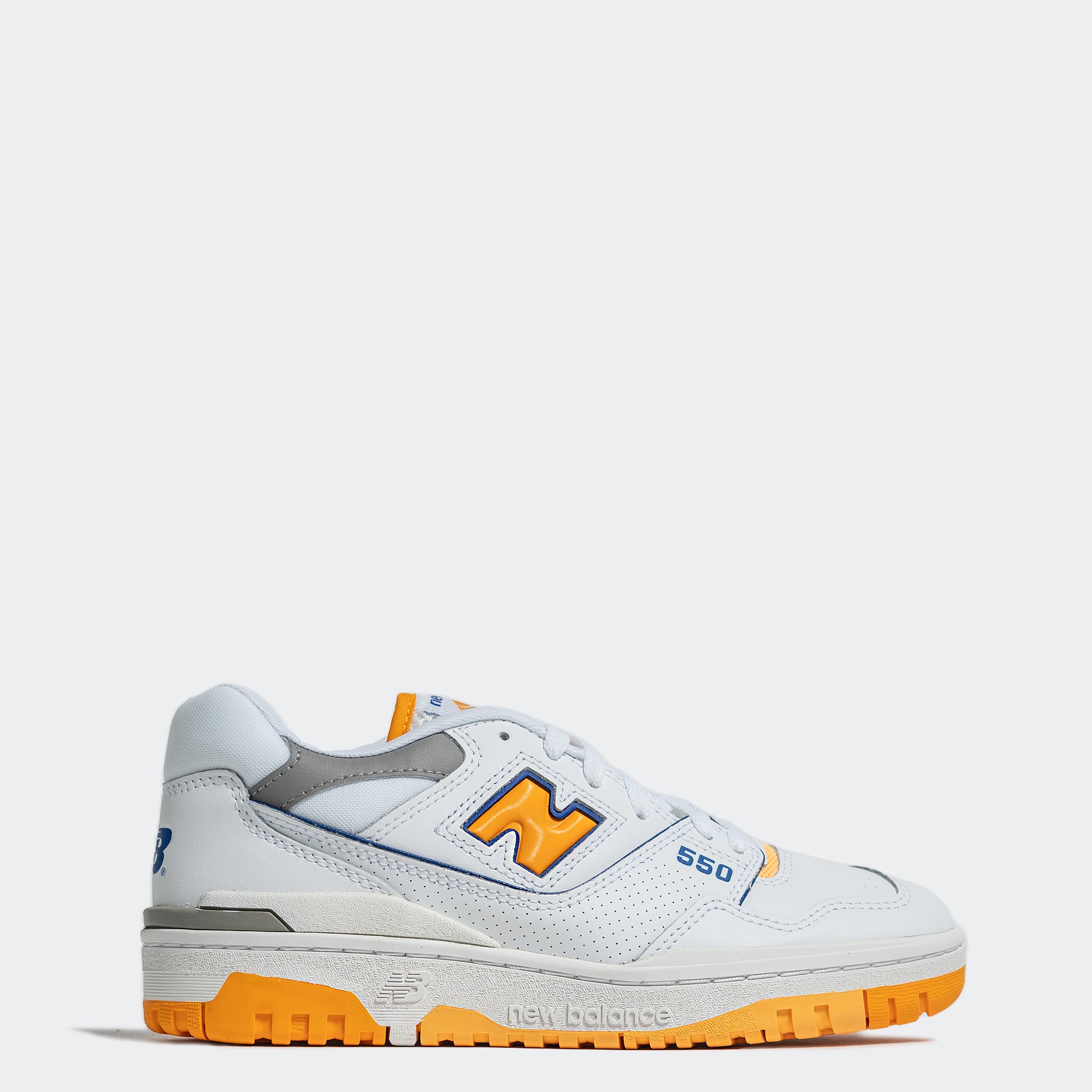 Men's New Balance 550 Shoes White Vibrant Orange Chicago City Sports