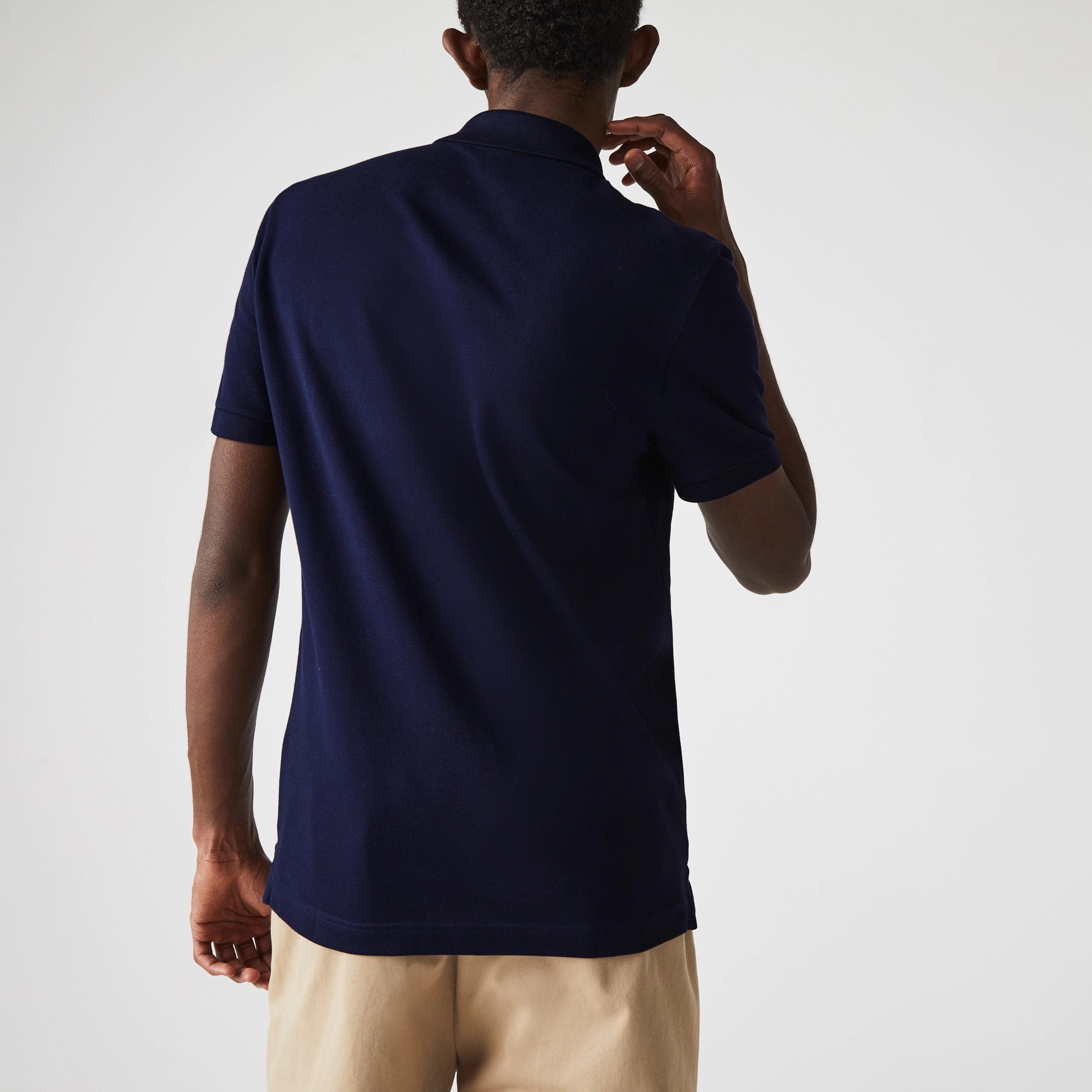 Men's Lacoste Slim Fit Petit Piqué Polo Navy