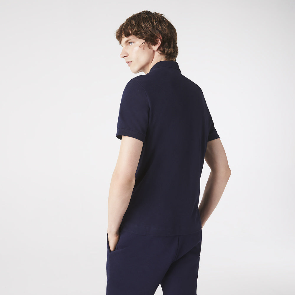 Men's Lacoste Paris Regular Fit Cotton Piqué Polo Navy