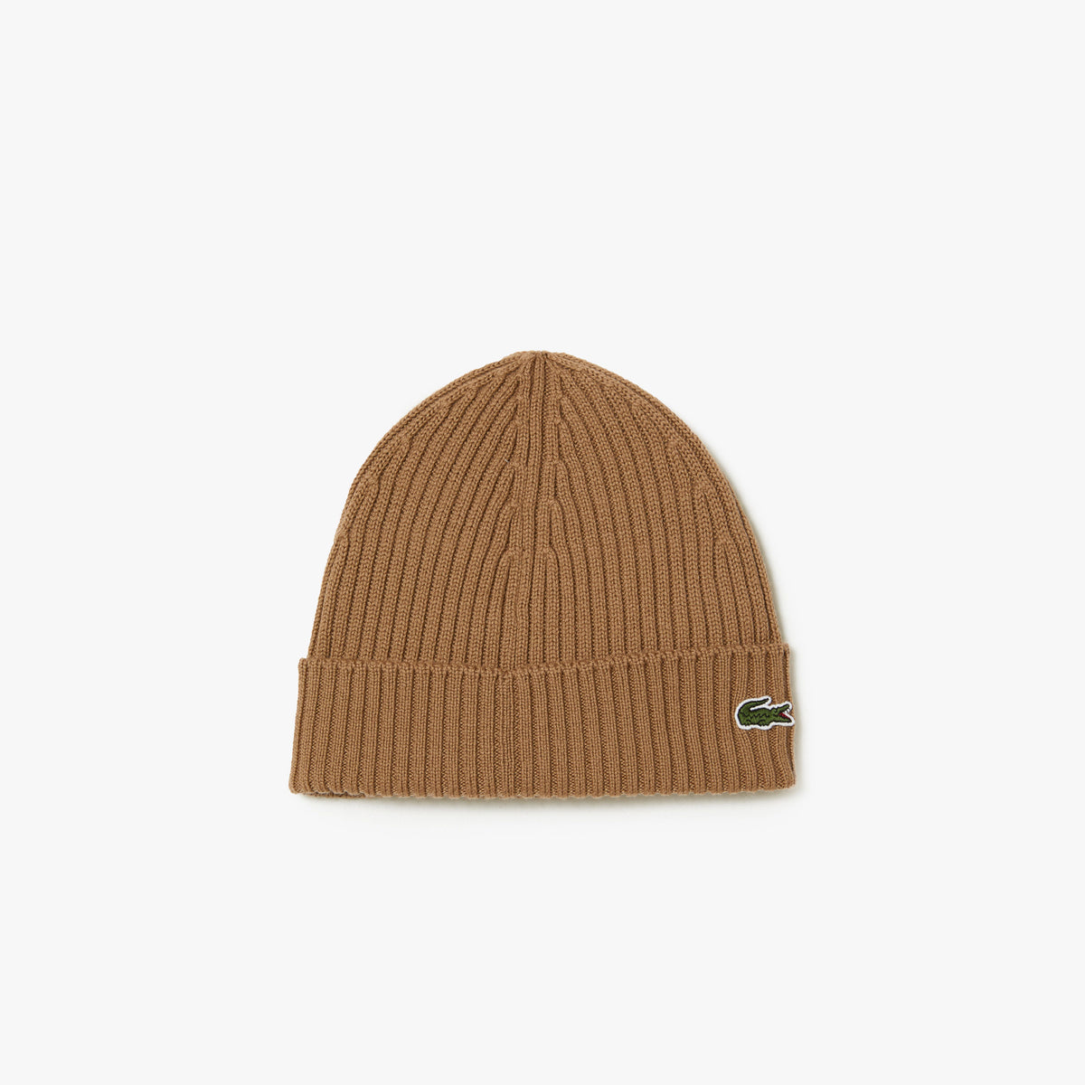 EUC Vintage Izod Lacoste Tan Printed Knit Beanie Unisex Ribbed Wool Crocodile Graphic Beanie - Caps & Hats  main image 4