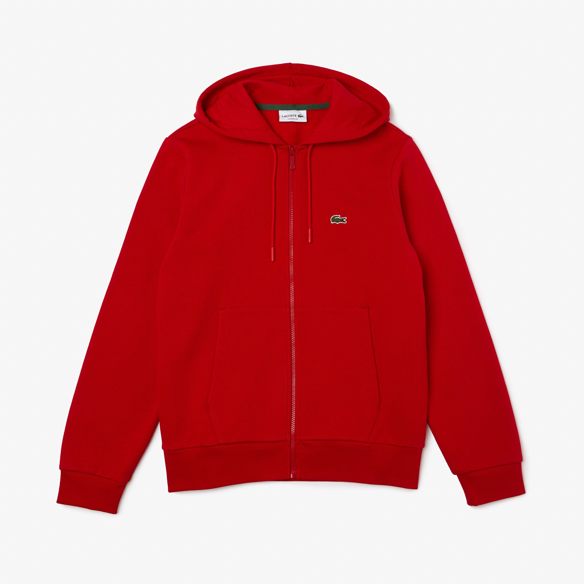 Men's Lacoste Kangaroo Pocket Fleece Sweatshirt Red