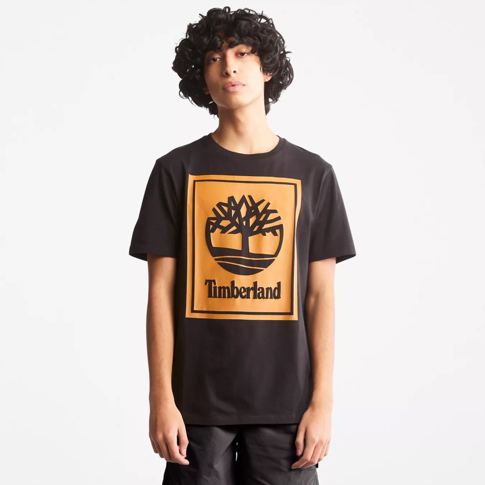 Men's Timberland Short-Sleeve Logo Tee Black