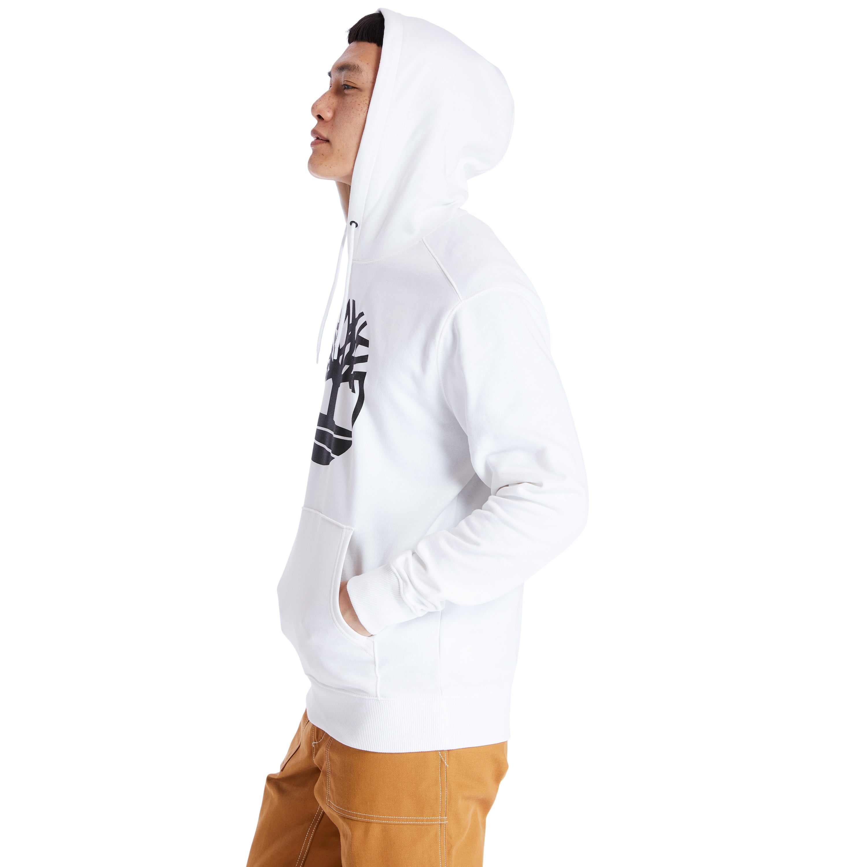 Men's Timberland Tree Logo Hoodie White