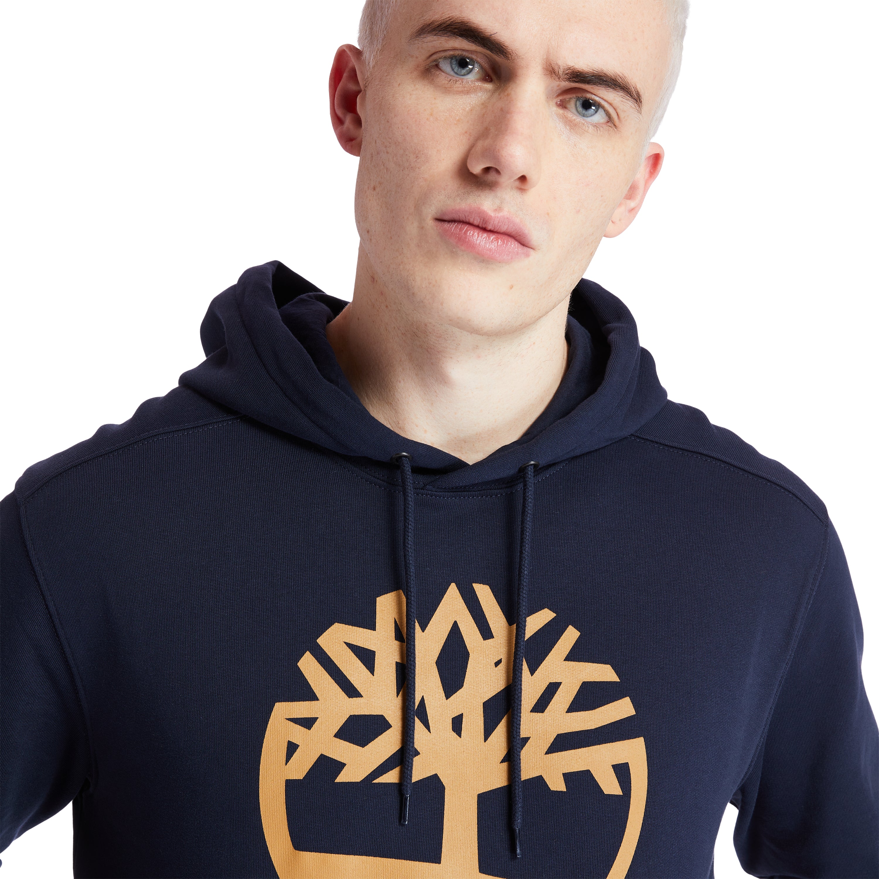 Men's Timberland Tree Logo Hoodie Dark Sapphire