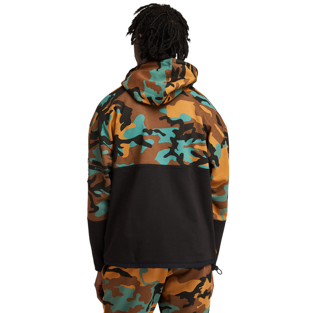 Men's Timberland Camo Print Hoodie Brown