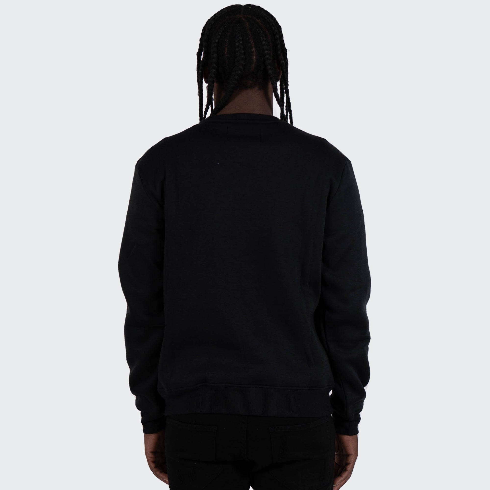 Men's TWO MILL TWENTY "Trust No One" Graphic Embroidered Sweatshirt Black