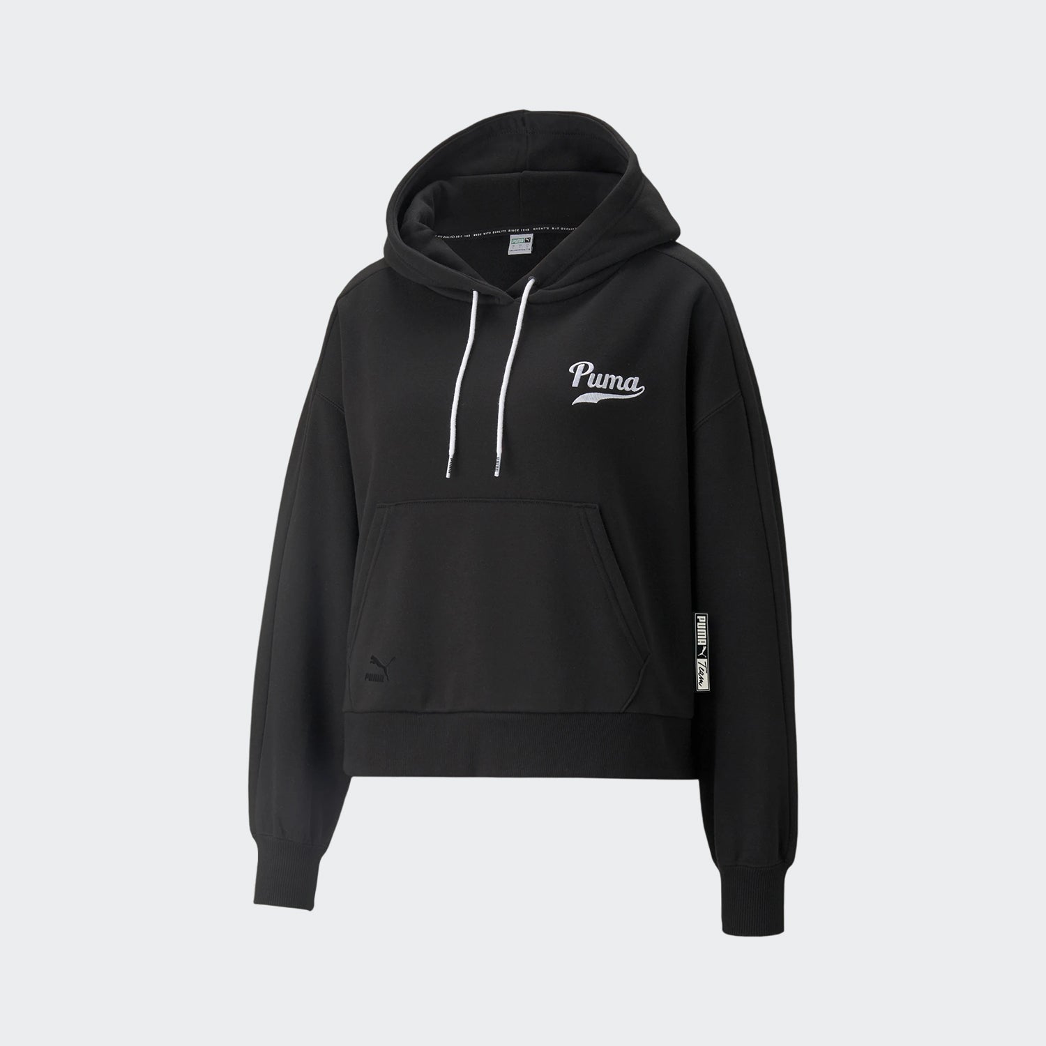 Women's PUMA Team Hoodie Black