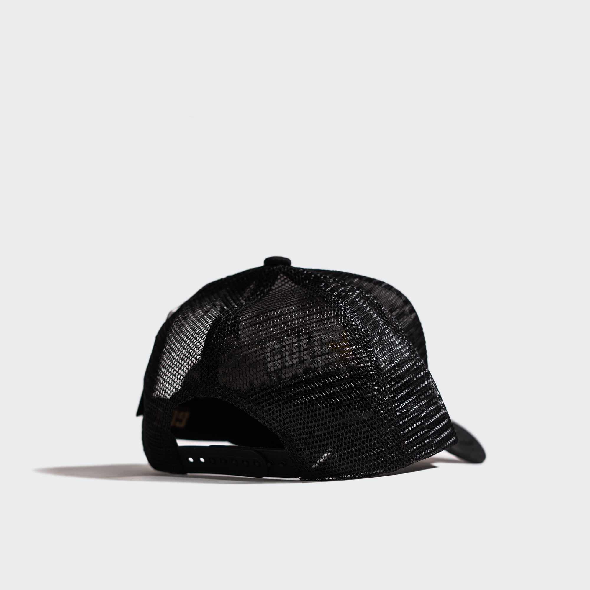 Unisex Gold Star Hat Black White Rooster Trucker Hat