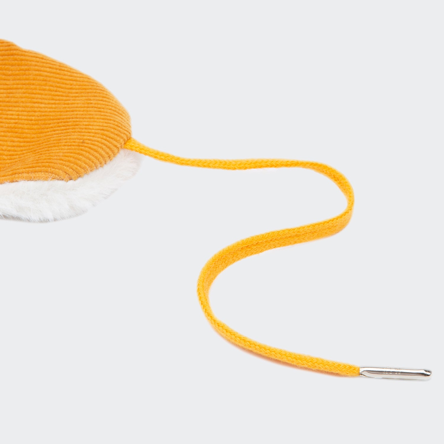 Unisex Romantic Crown Corduroy Trooper Hat Yellow