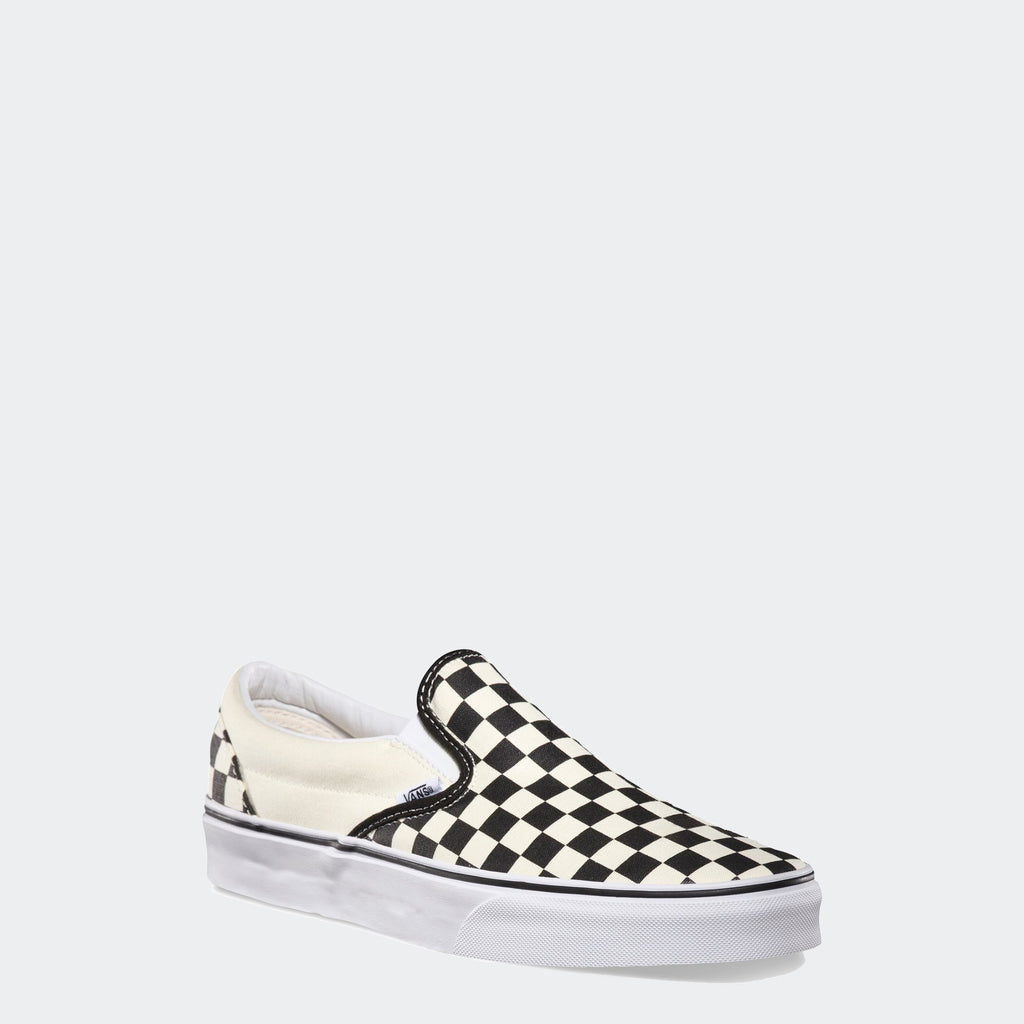 Unisex Vans Checkerboard Slip-On Shoes Black/Off White