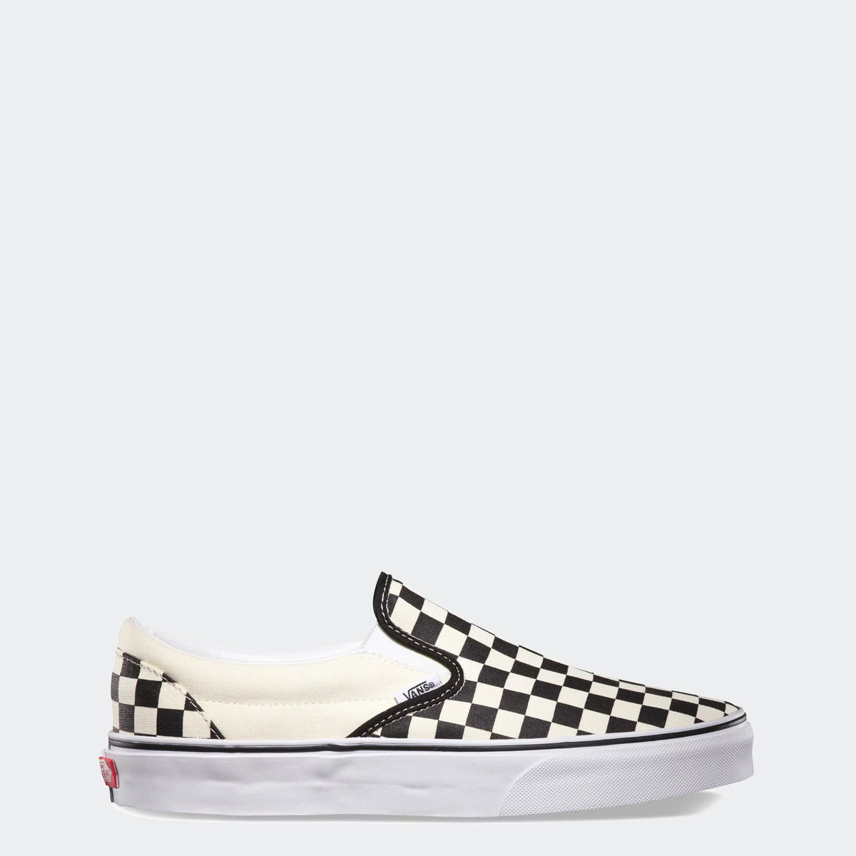 Vans Checkerboard Slip-On Shoes Black/Off White | Chicago  display picture 2