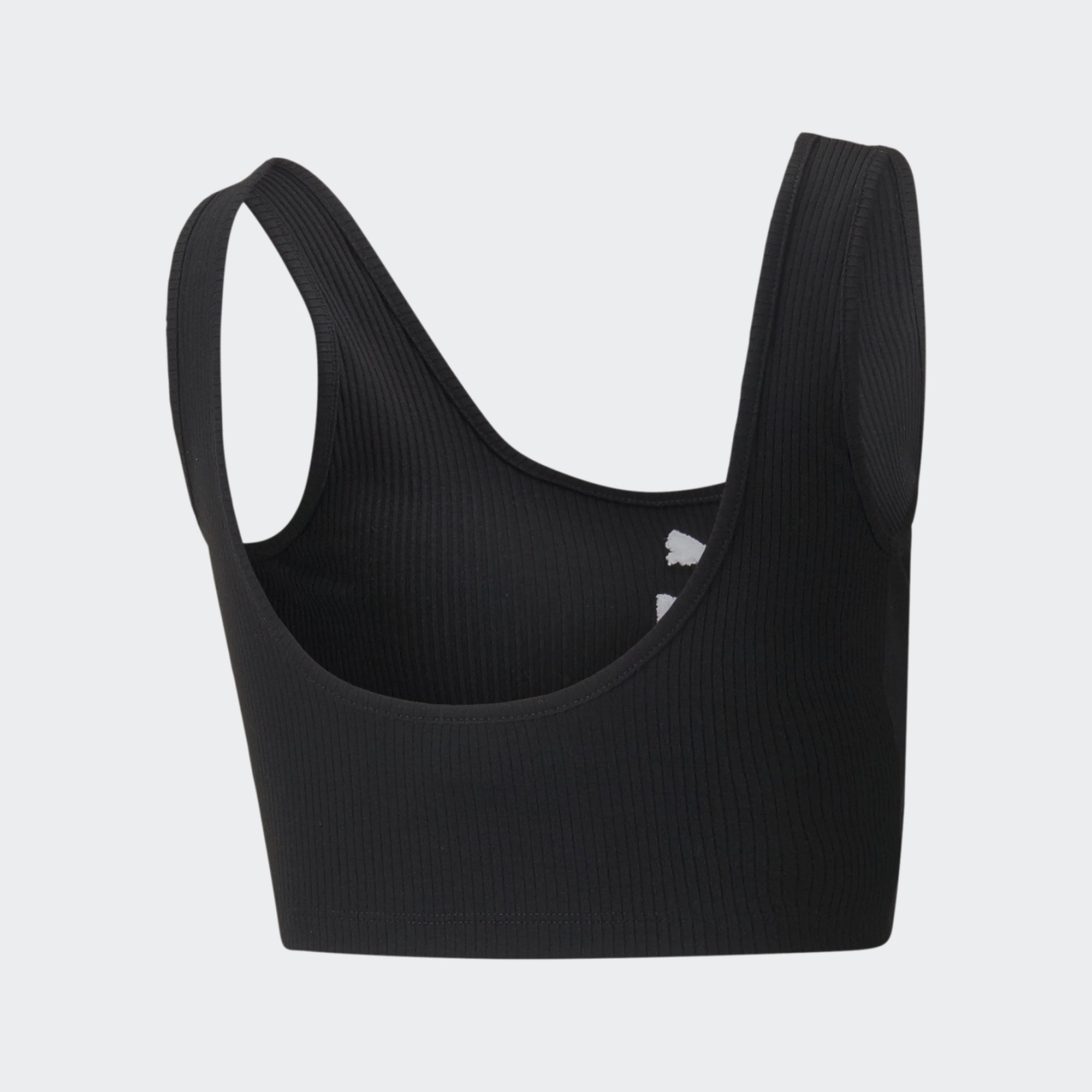 Women's PUMA Classics Ribbed Crop Top Black