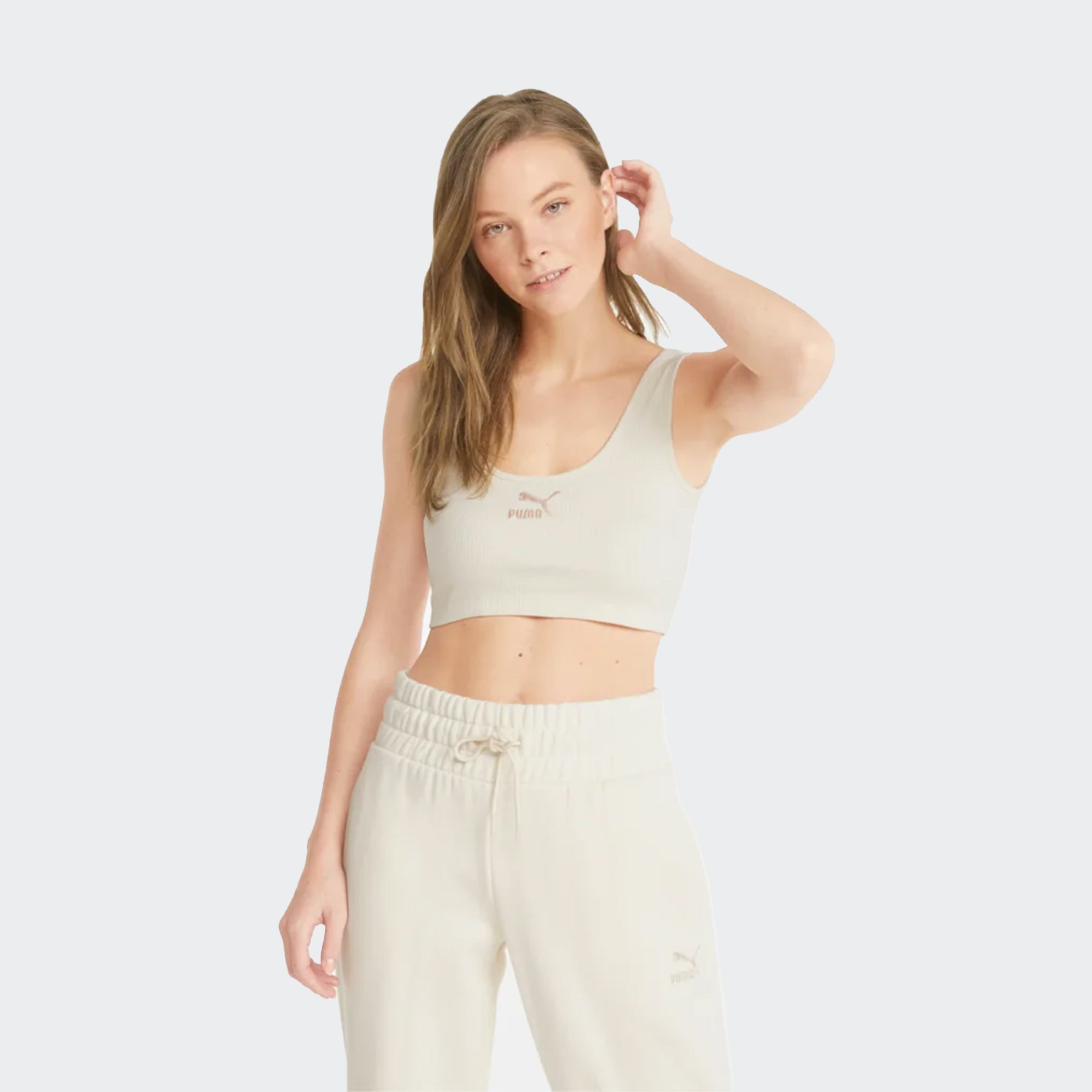 Women's PUMA Classics Ribbed Crop Top Bye Dye