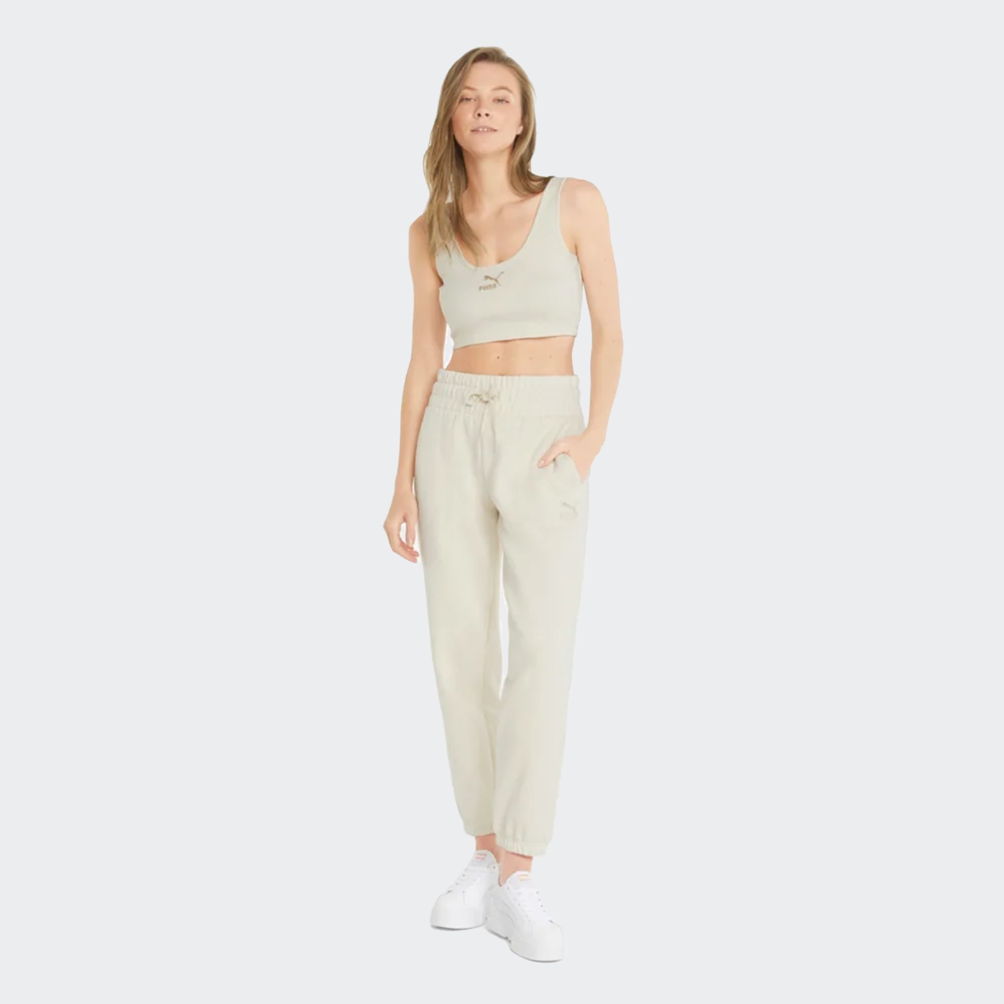Women's PUMA Classics Ribbed Crop Top Bye Dye