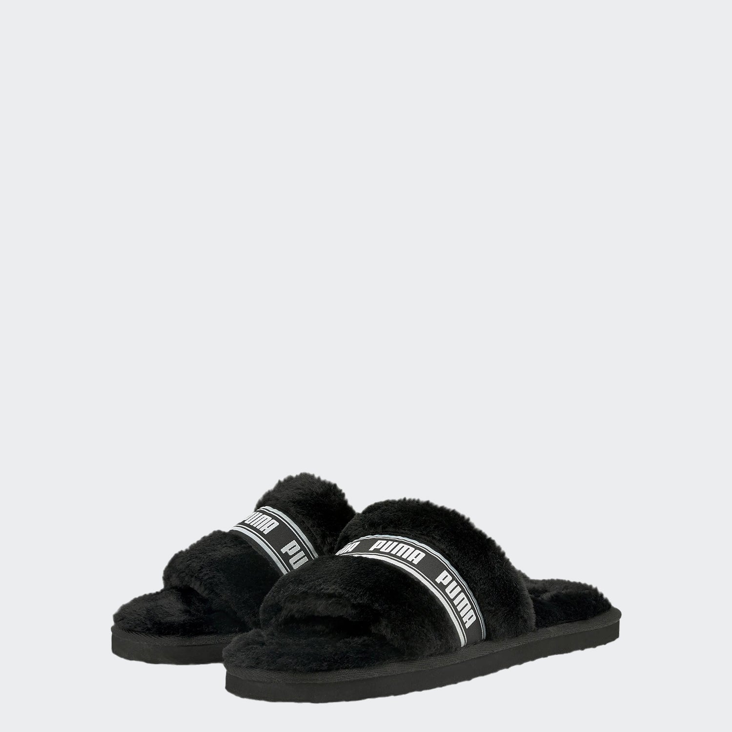 Women's PUMA Fluff Remix Slides Black