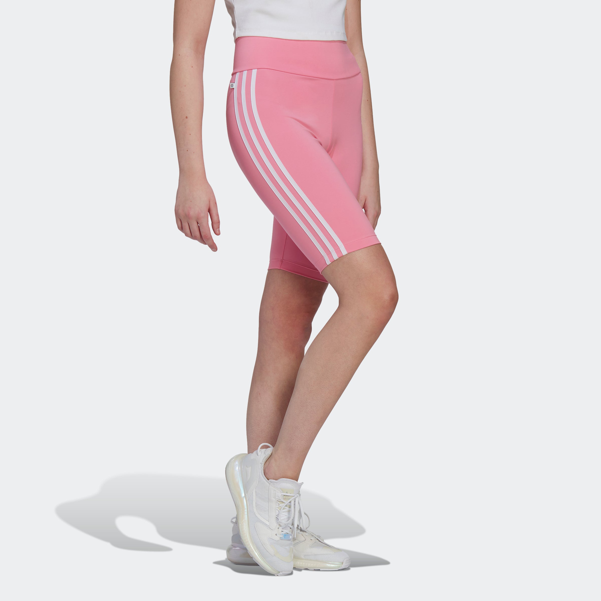 Women's adidas Originals Adicolor Classics Primeblue Biker Shorts Pink