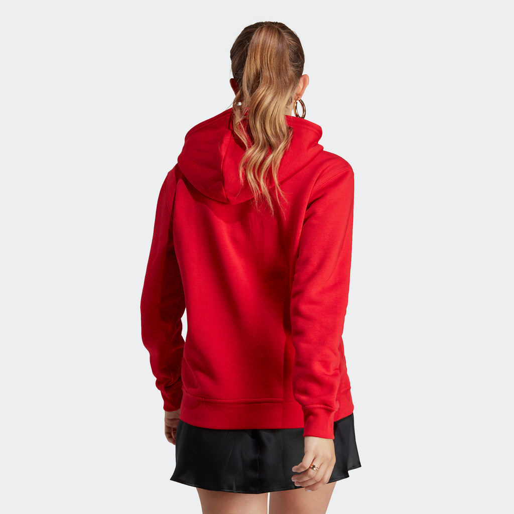 Women's adidas Originals Adicolor Essentials Fleece Hoodie Scarlet