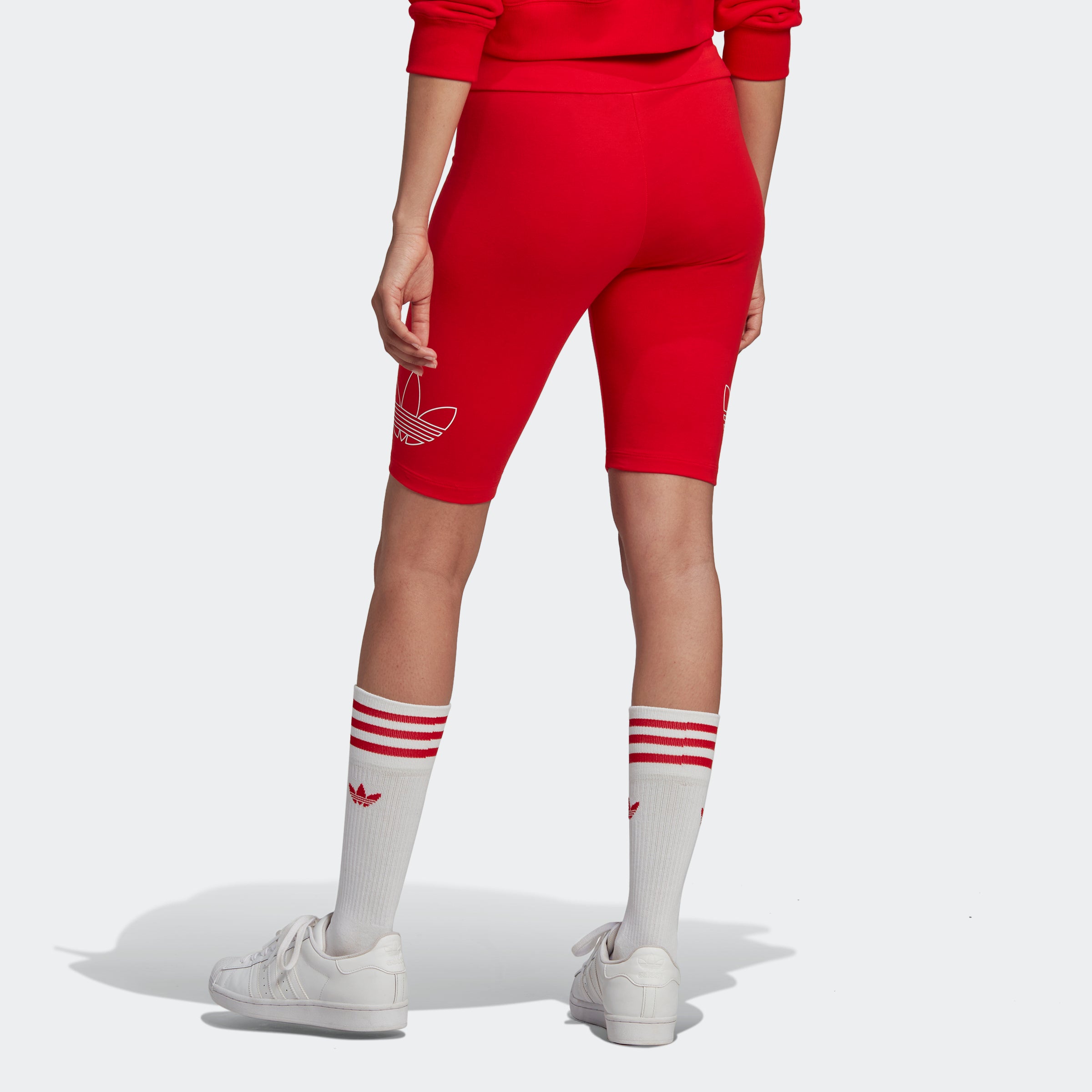 Women's adidas Originals Biker Shorts Vivid Red