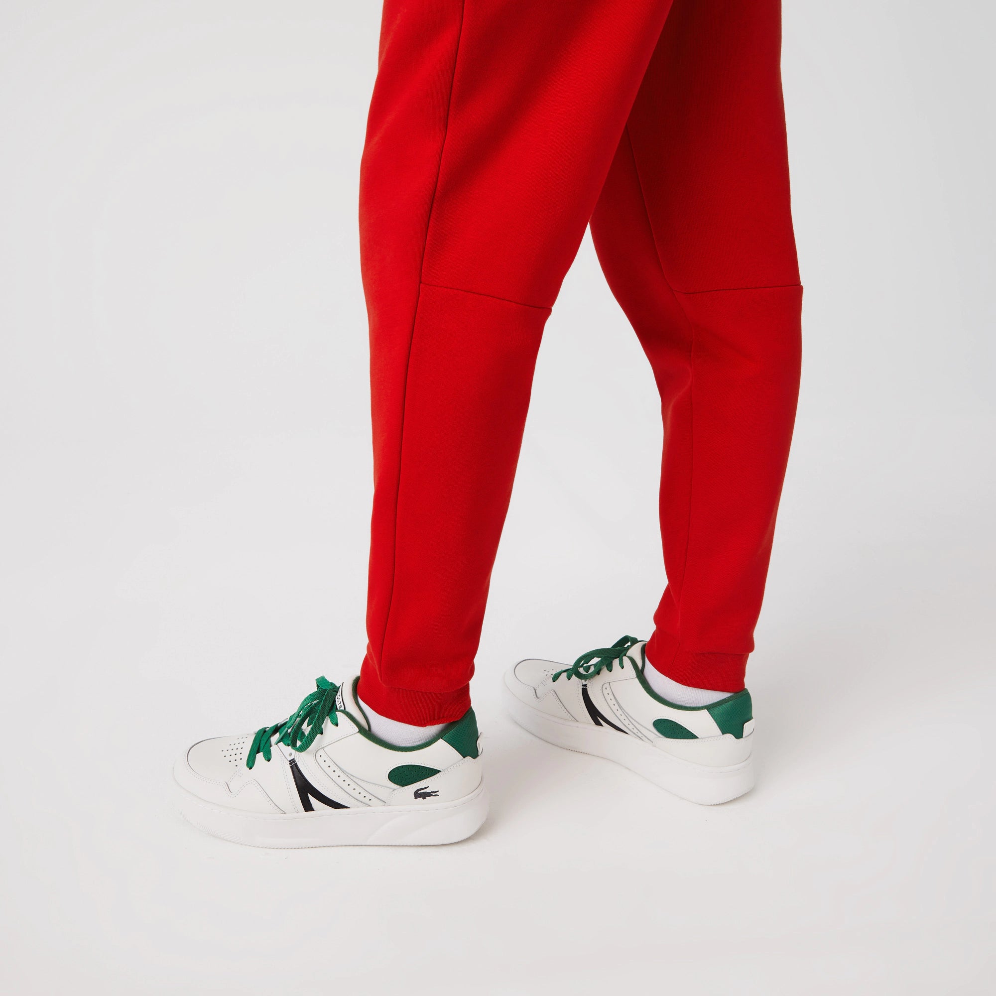 Men's Lacoste Tapered Fit Fleece Trackpants Red
