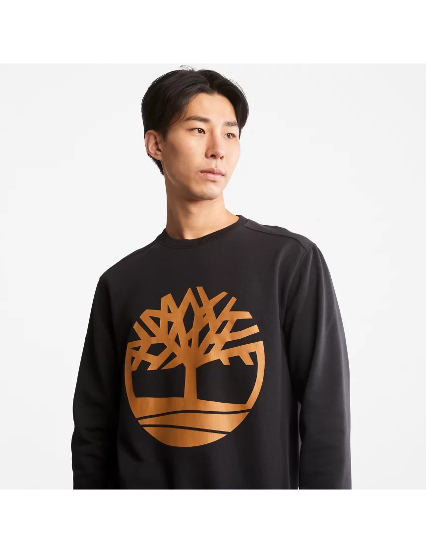 Men's Timberland Tree Logo Crewneck Sweatshirt Black