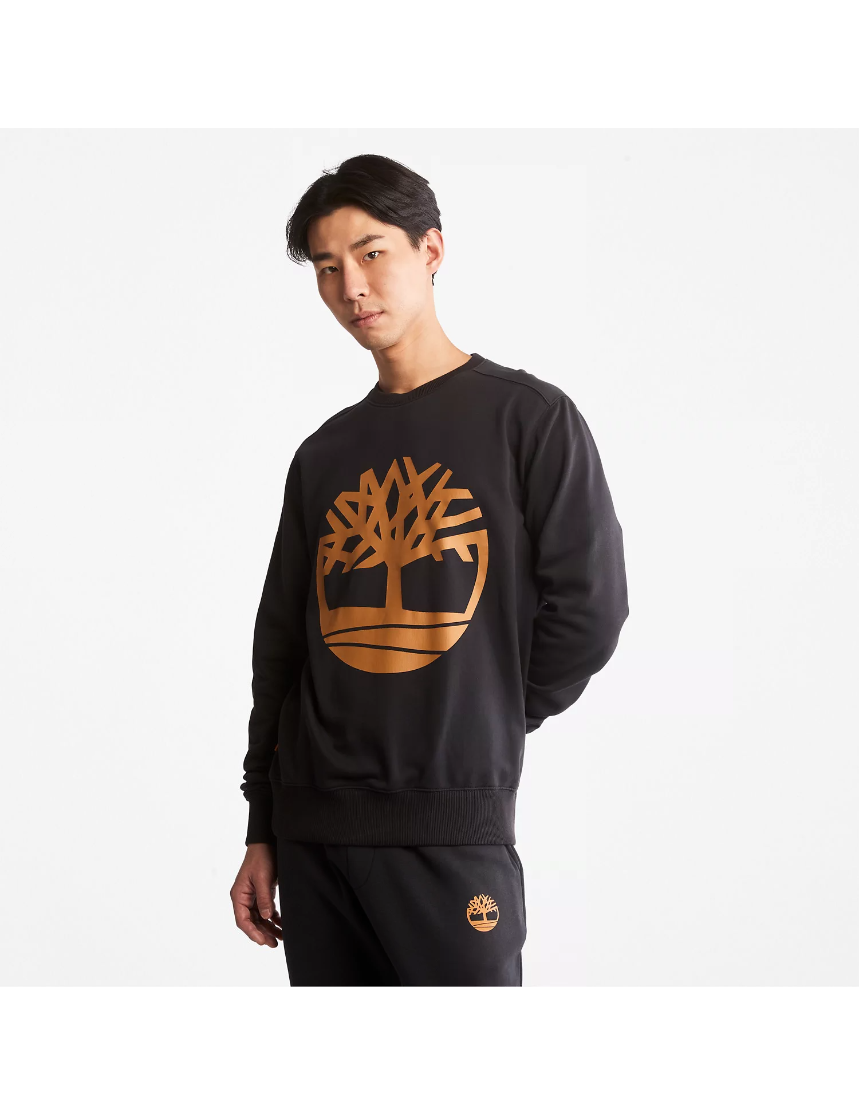 Men's Timberland Tree Logo Crewneck Sweatshirt Black