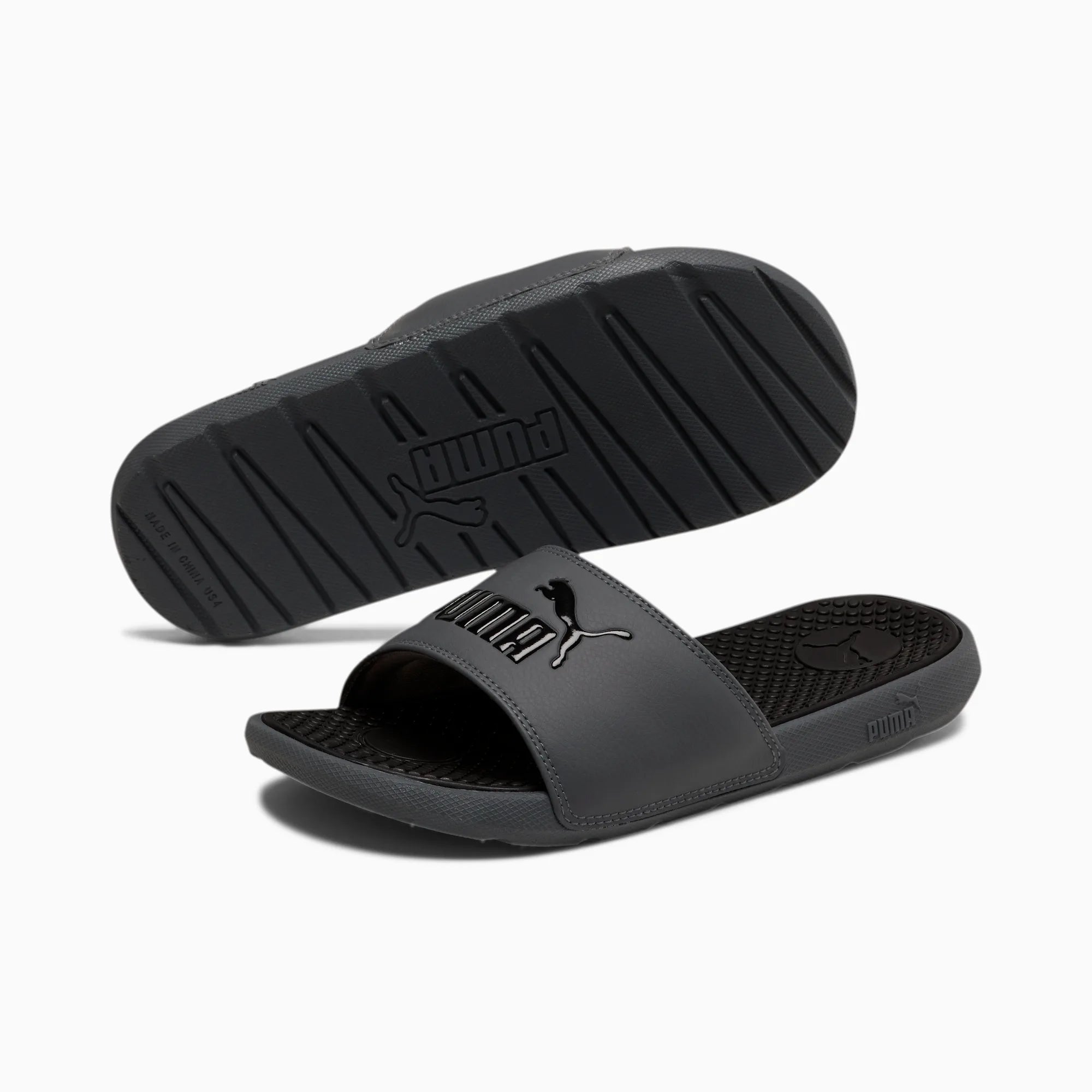 Kids' PUMA Cool Cat Slides JR Castlerock