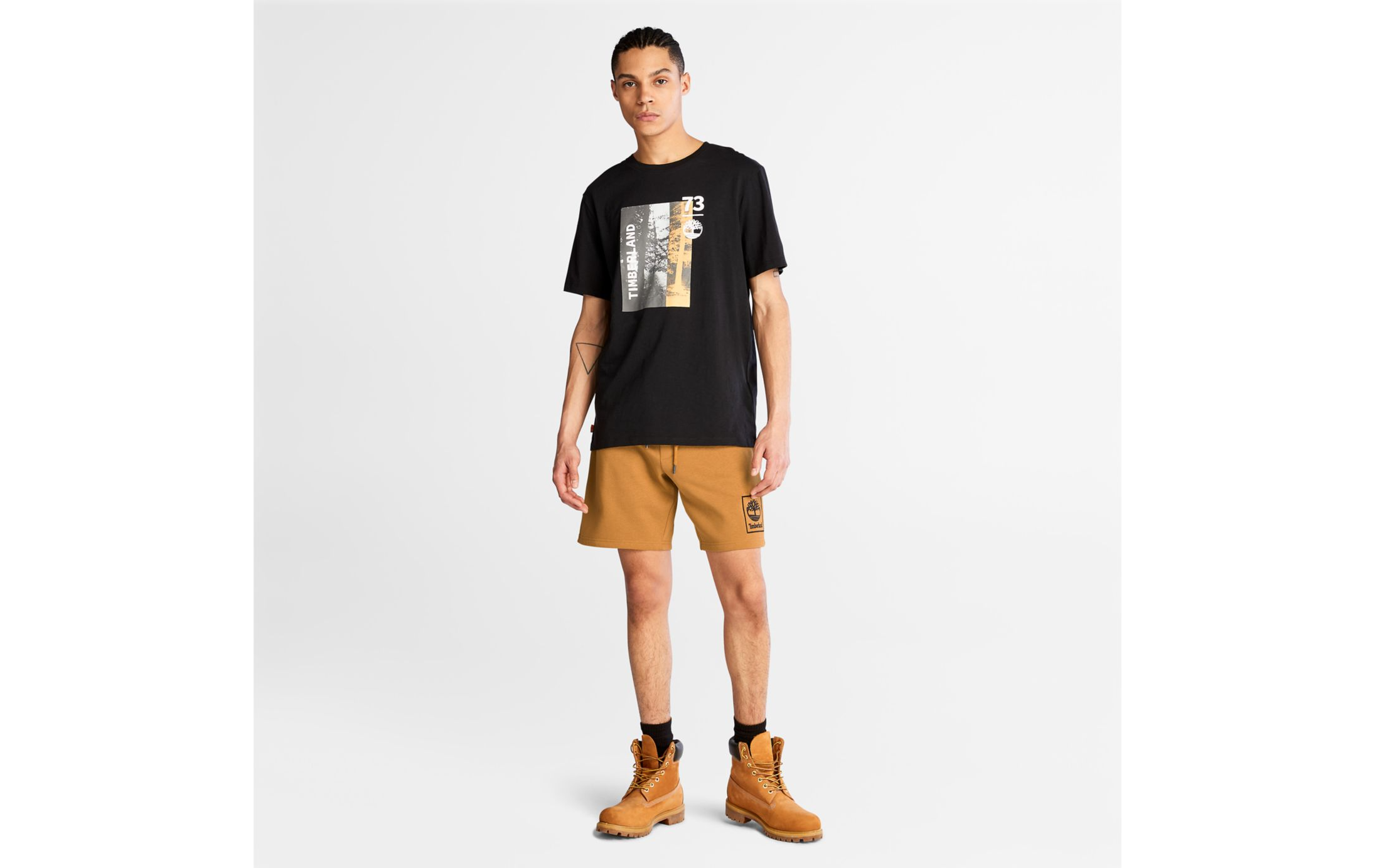 Men's Timberland Sweat Shorts Wheat