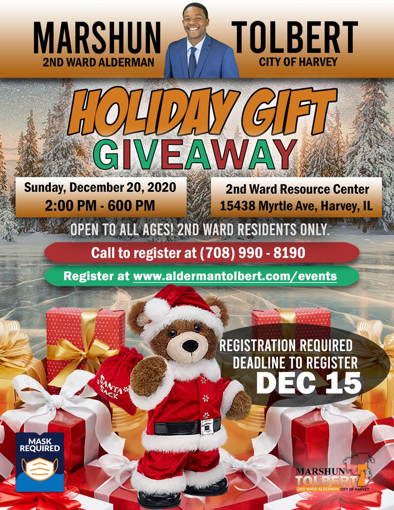 The Holiday Gift Giveaway of Harvey, Illinois 2020